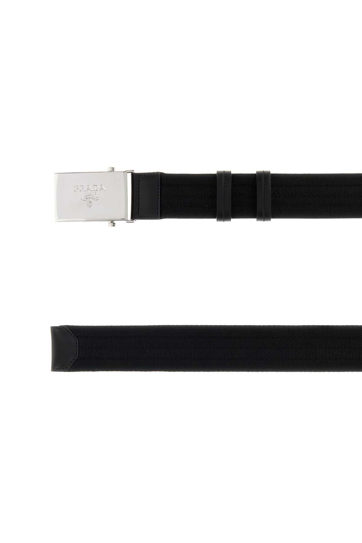 Prada Black Fabric Belt Size ONE SIZE - 2 Thumbnail