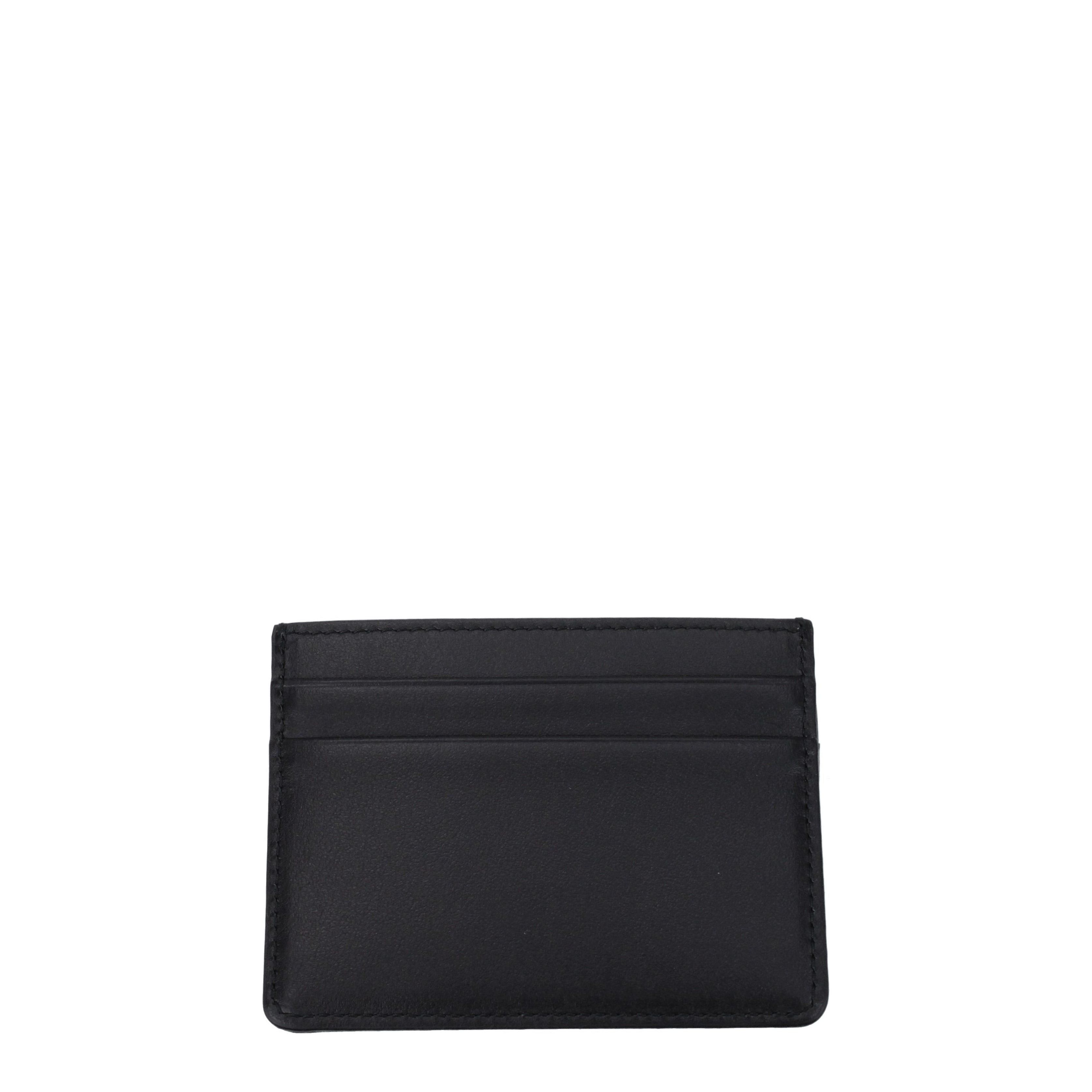 Dolce & Gabbana Dolce&Gabbana Document Holders Men Leather Black/Grey Size ONE SIZE - 2 Thumbnail