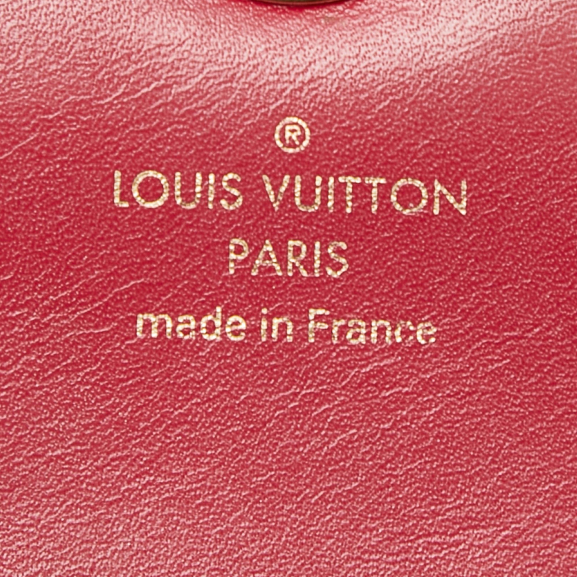 Louis Vuitton Louis Vuitton Monogram Portefeuille Flore Compact Bi-fold Wallet M64588 Brown Fuchsia Leather Women's LOUIS VUITTON Size ONE SIZE - 10 Thumbnail