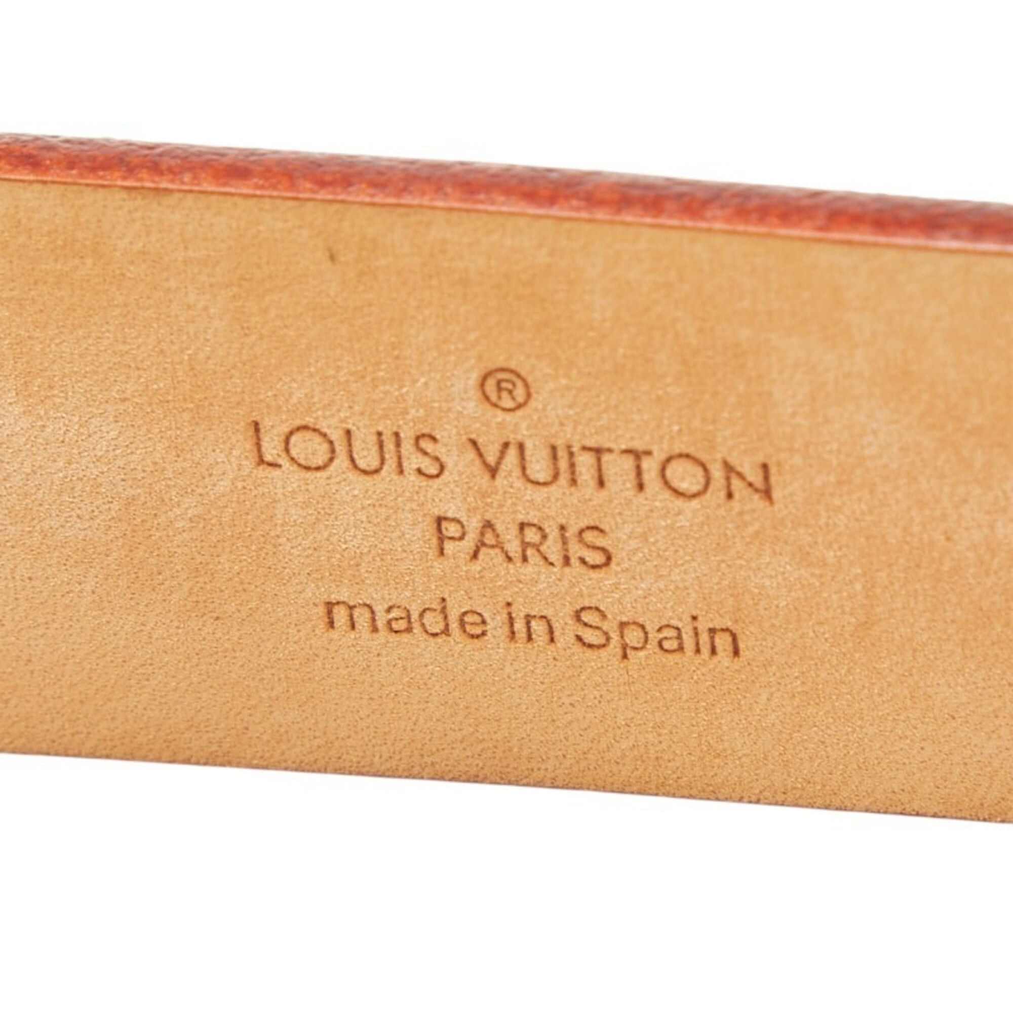 Louis Vuitton Louis Vuitton Monogram Multicolor Ceinture Carrée Belt, Size: 80 32, M9270U, White Gold Leather, Women's, LOUIS VUITTON Size ONE SIZE - 6 Thumbnail