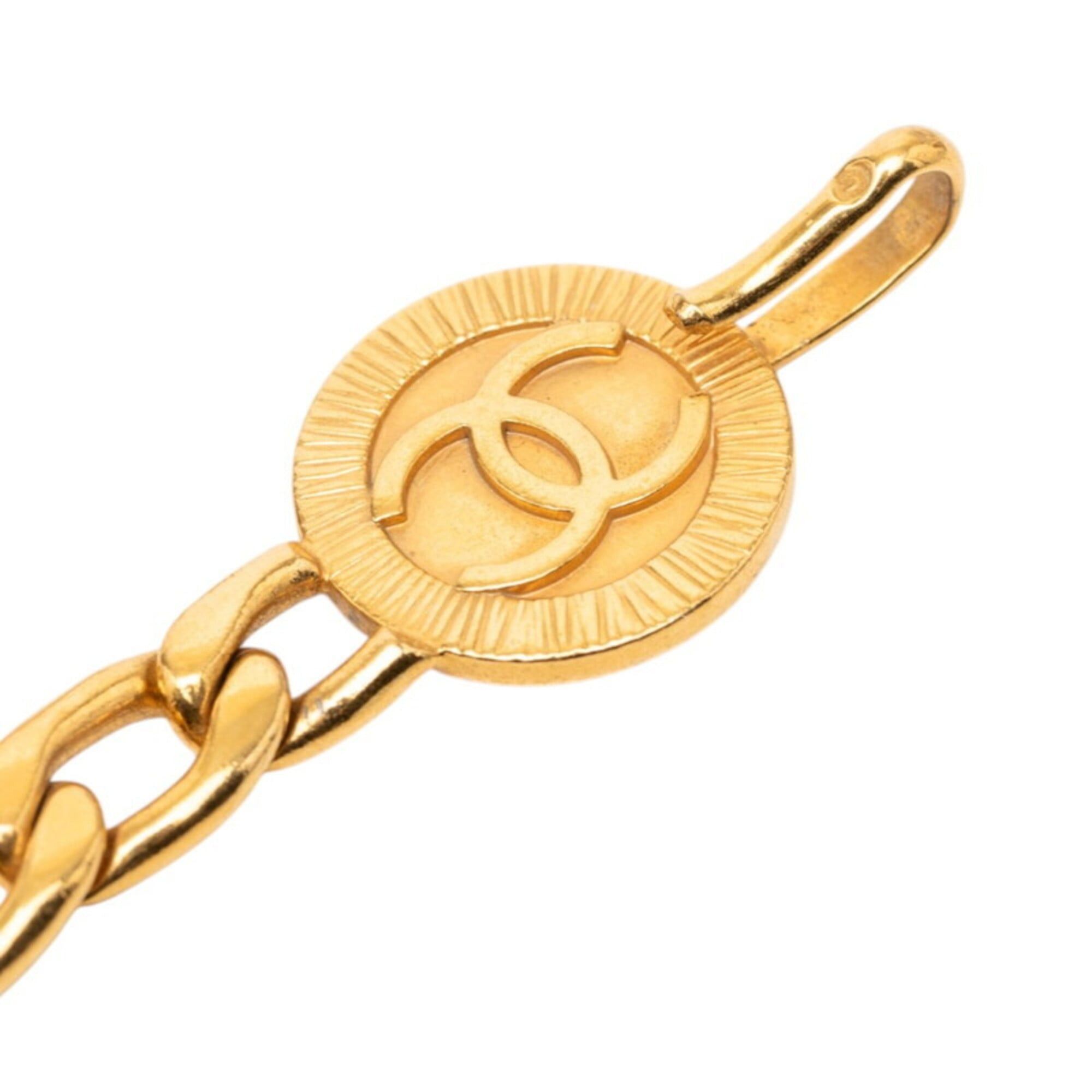 Chanel Chanel Coco Mark Vintage 6-Link Chain Belt Gold Plated Women's CHANEL Size ONE SIZE - 4 Thumbnail