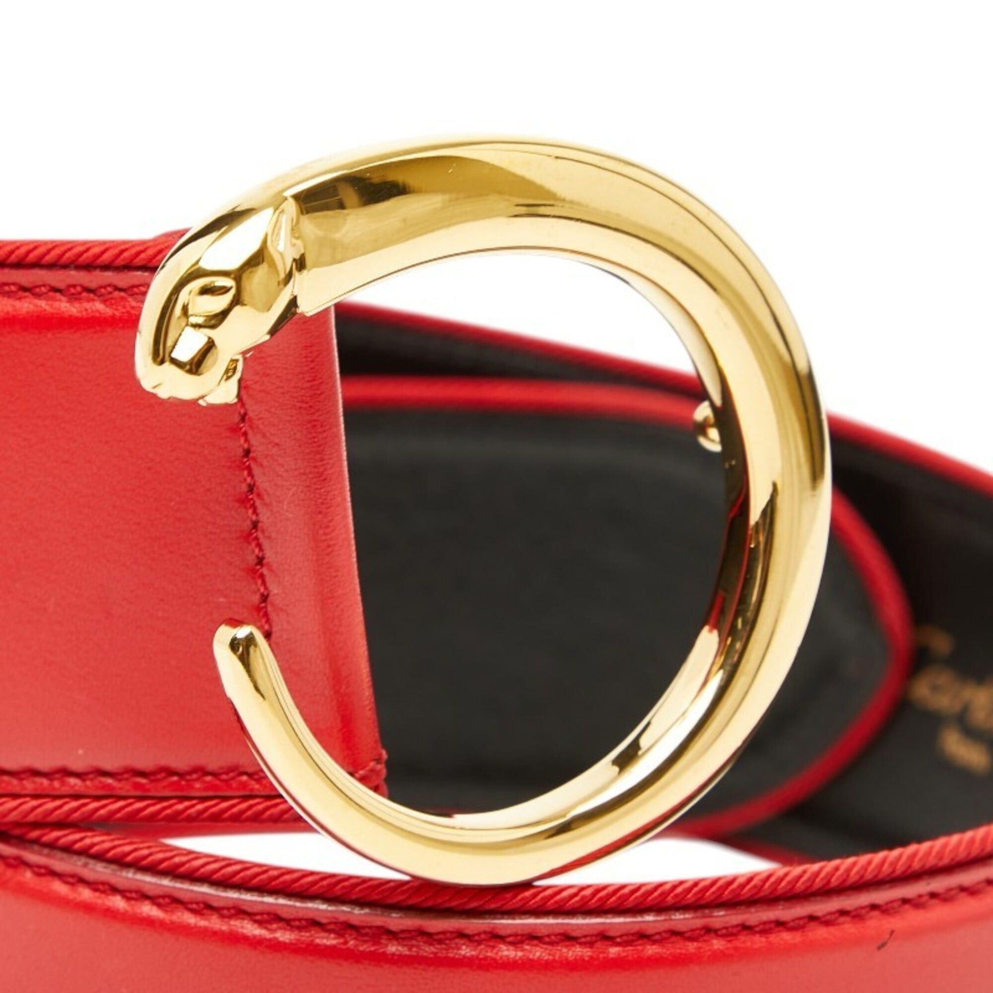 Cartier Cartier Panthère Belt, Size: S, Red Gold Leather, Women's, CARTIER Size ONE SIZE - 4 Thumbnail