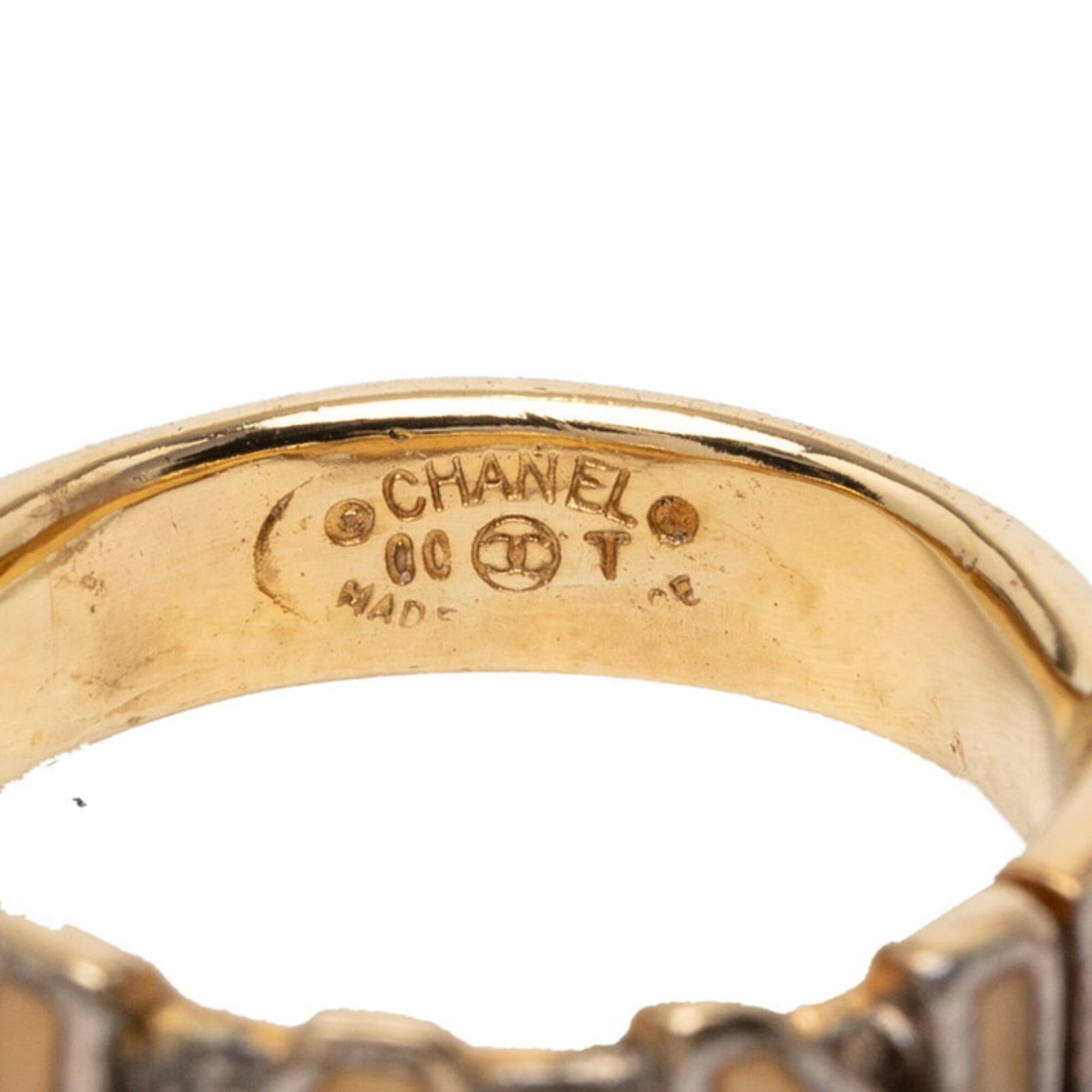 Chanel Chanel Logo Ring, Gold Plated Enamel, Women's CHANEL Size ONE SIZE - 4 Thumbnail