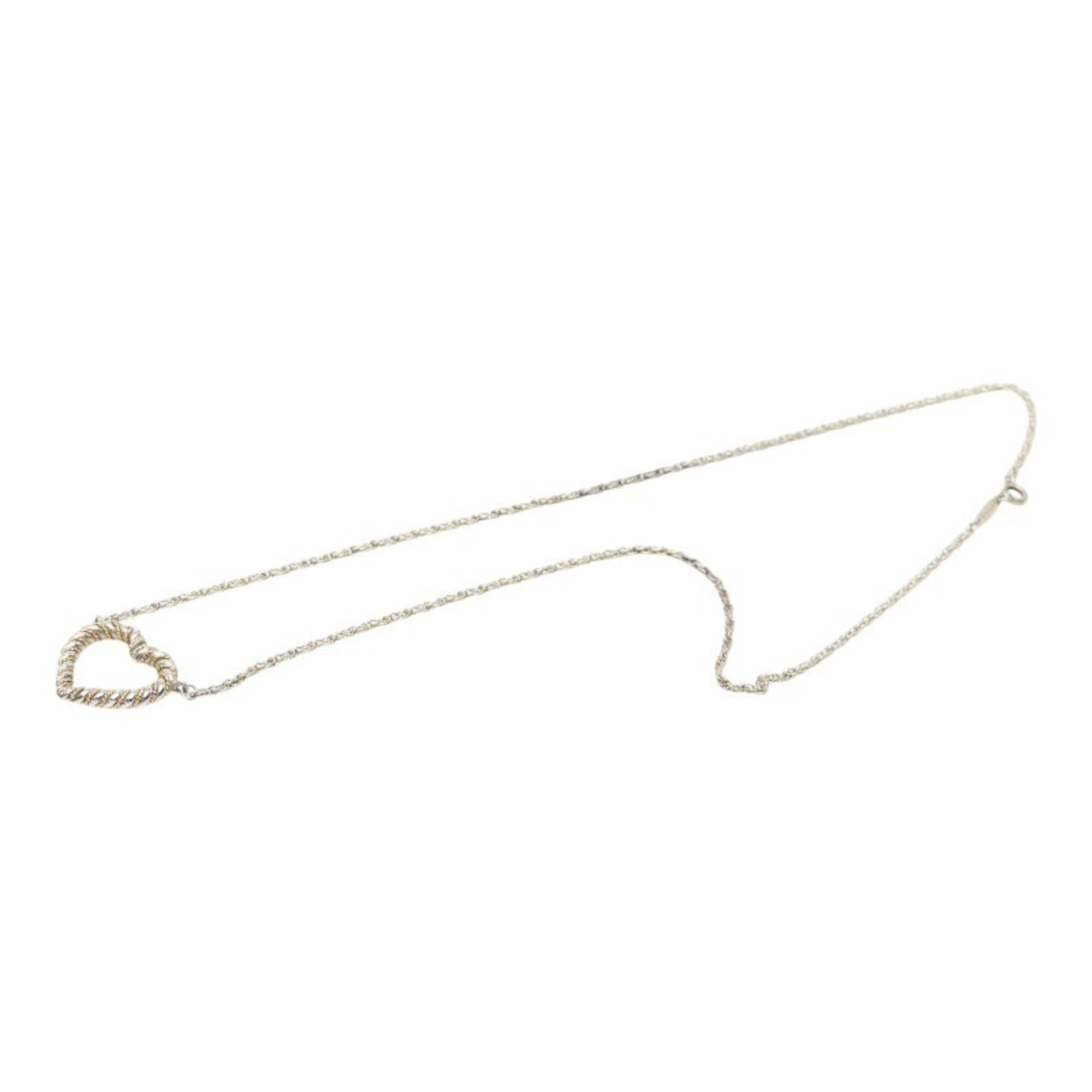 Tiffany & Co. Tiffany & Co. Twist Heart Necklace, SV925 Sterling Silver, 18K Yellow Gold, Women's. Size ONE SIZE - 4 Thumbnail