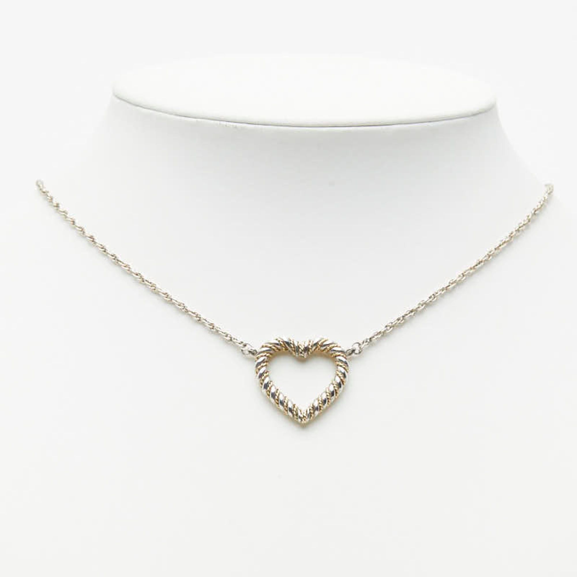 Tiffany & Co. Tiffany & Co. Twist Heart Necklace, SV925 Sterling Silver, 18K Yellow Gold, Women's. Size ONE SIZE - 8 Thumbnail