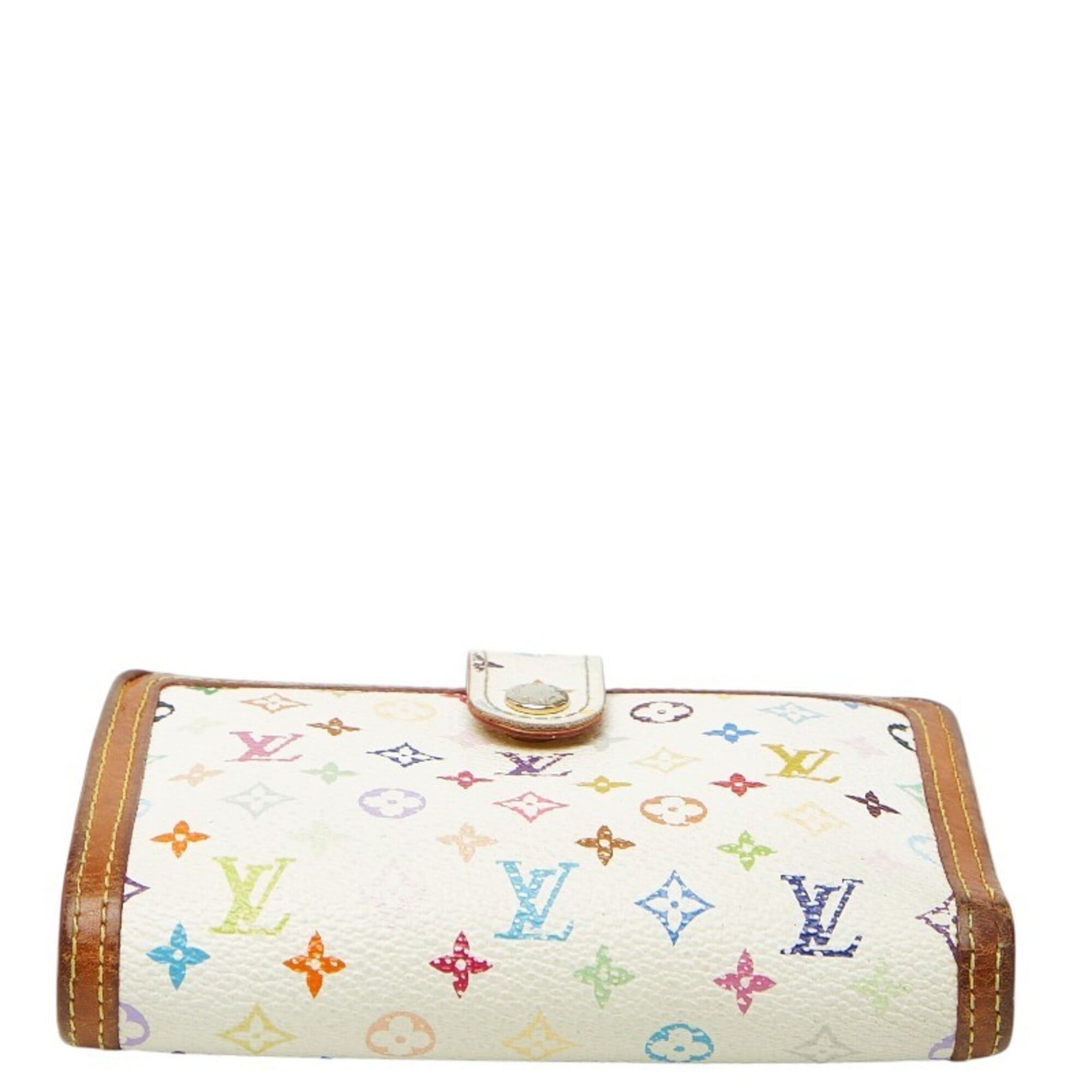 Louis Vuitton Louis Vuitton Multicolor Porte Monnaie Bifold Wallet M92987 Multi Leather Women's LOUIS VUITTON Size ONE SIZE - 3 Thumbnail
