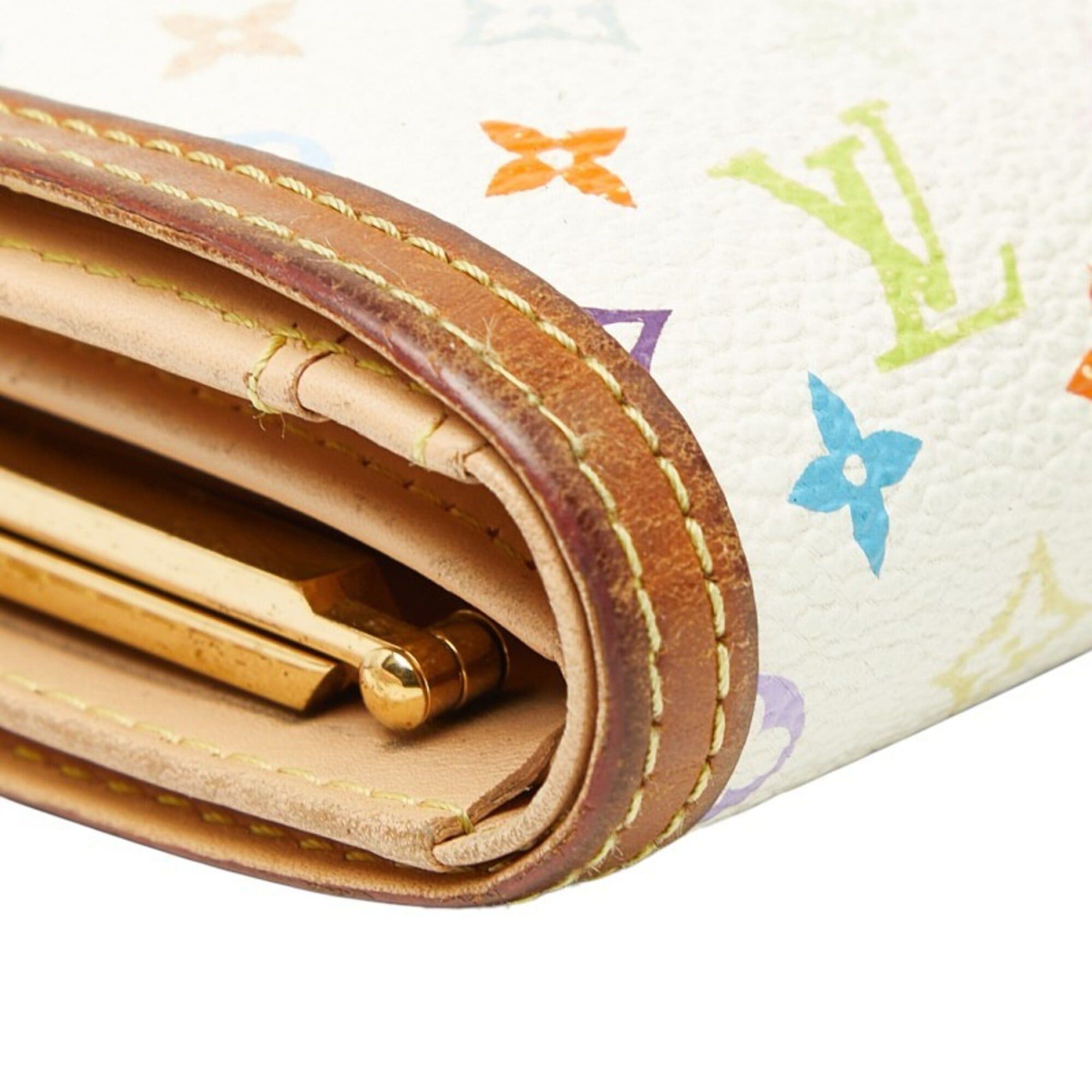 Louis Vuitton Louis Vuitton Multicolor Porte Monnaie Bifold Wallet M92987 Multi Leather Women's LOUIS VUITTON Size ONE SIZE - 4 Thumbnail