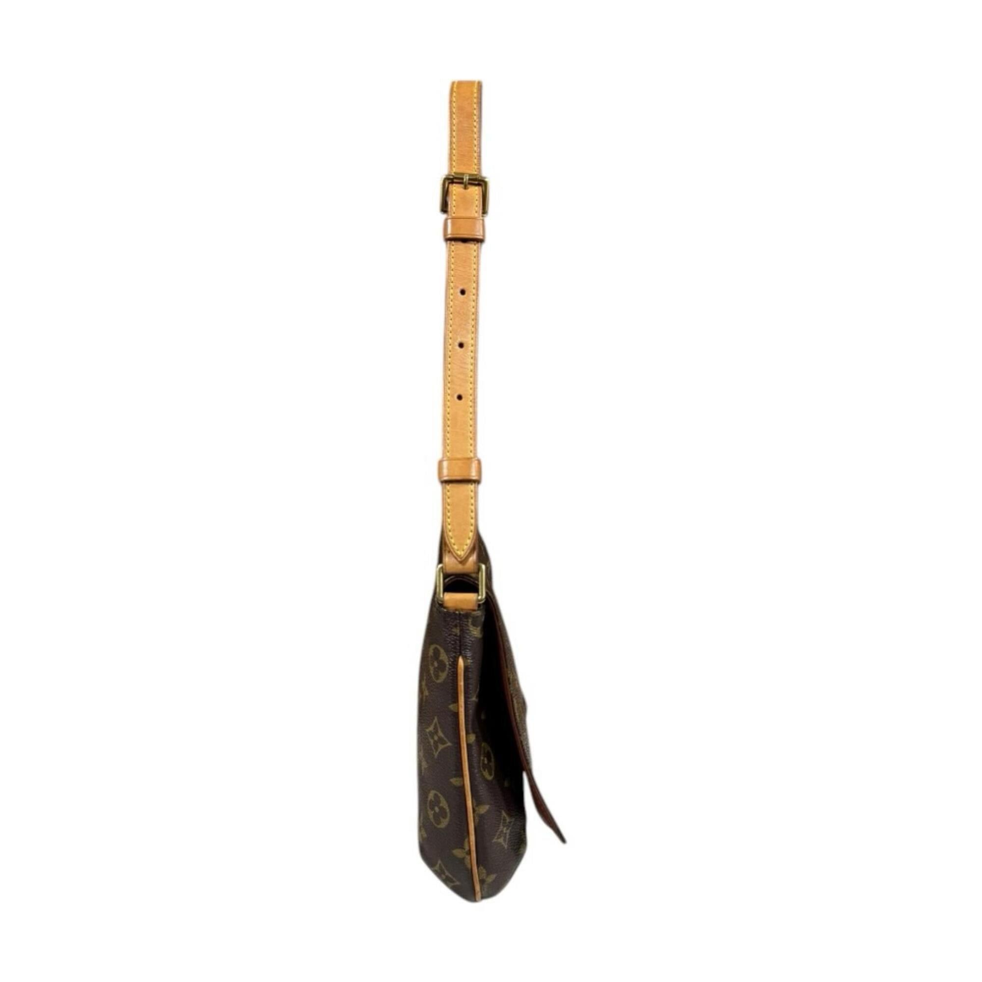 Louis Vuitton Louis Vuitton Musette Tango Short Monogram Shoulder Bag, Canvas M51257 Brown, Women's LOUIS VUITTON Size ONE SIZE - 4 Thumbnail