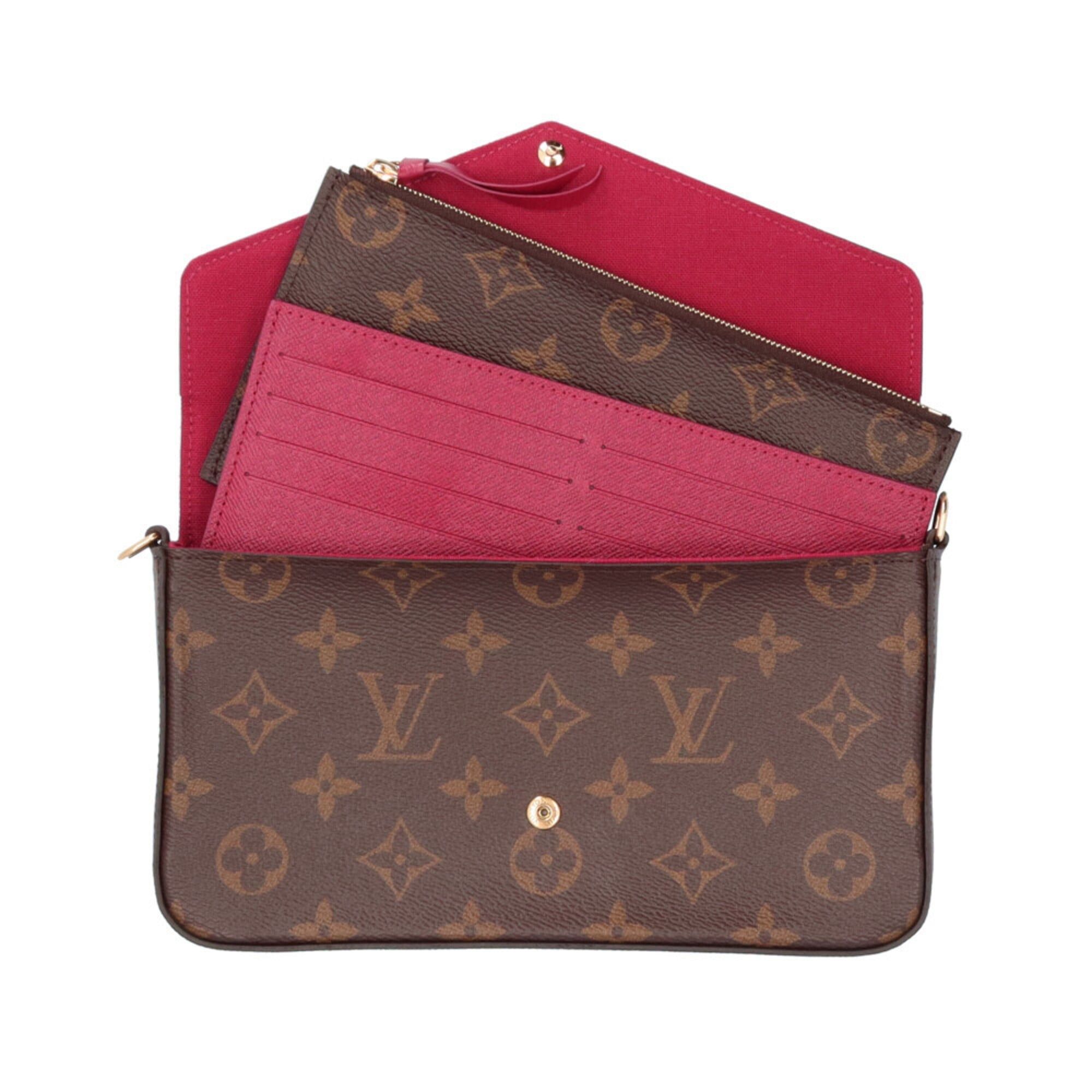 Louis Vuitton Louis Vuitton Pochette Felicie Monogram Shoulder Bag, Canvas M61276 Brown, Women's, LOUIS VUITTON, 2-way Chain Size ONE SIZE - 7 Thumbnail