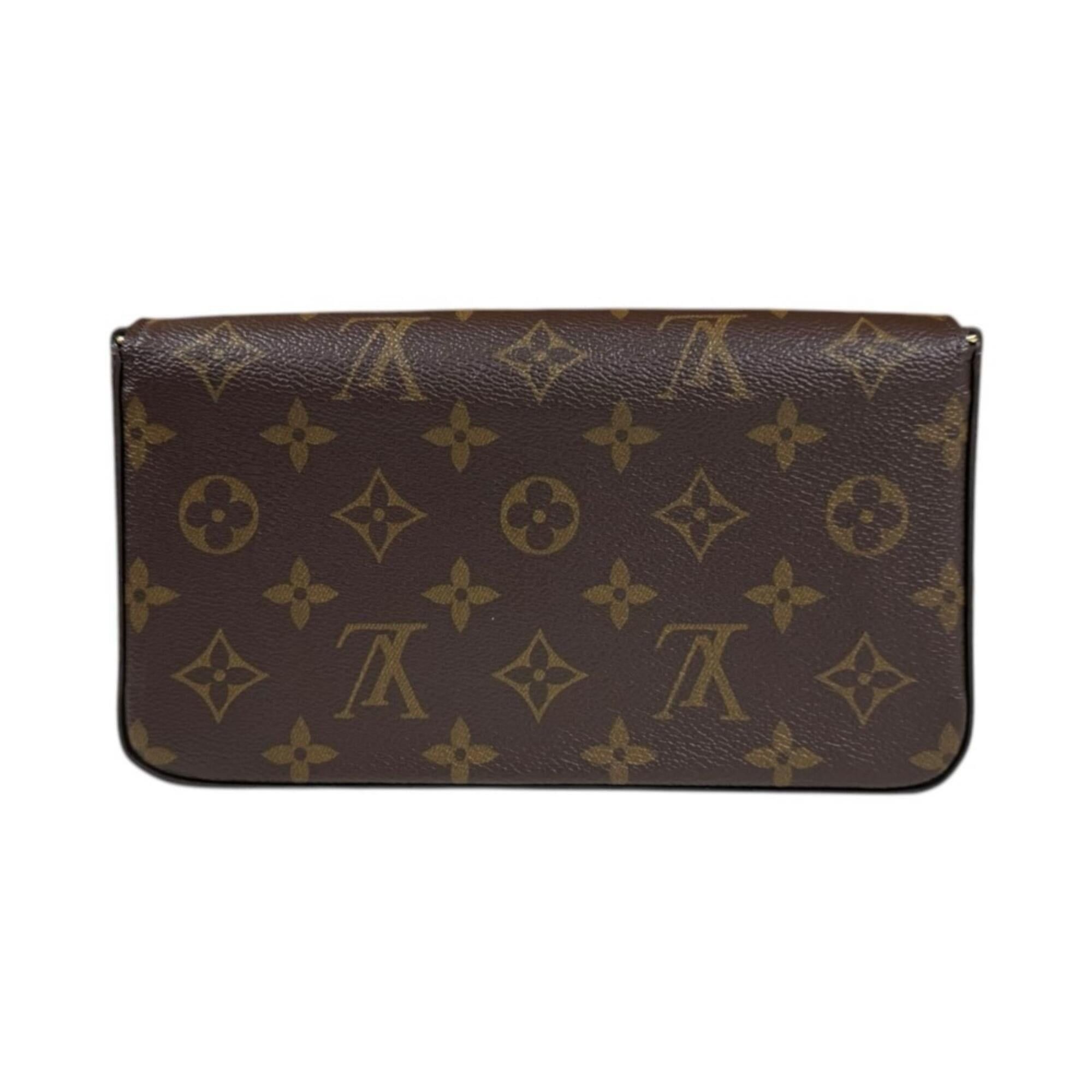 Louis Vuitton Louis Vuitton Pochette Felicie Monogram Shoulder Bag, Canvas M61276 Brown, Women's, LOUIS VUITTON, 2-way Chain Size ONE SIZE - 3 Thumbnail