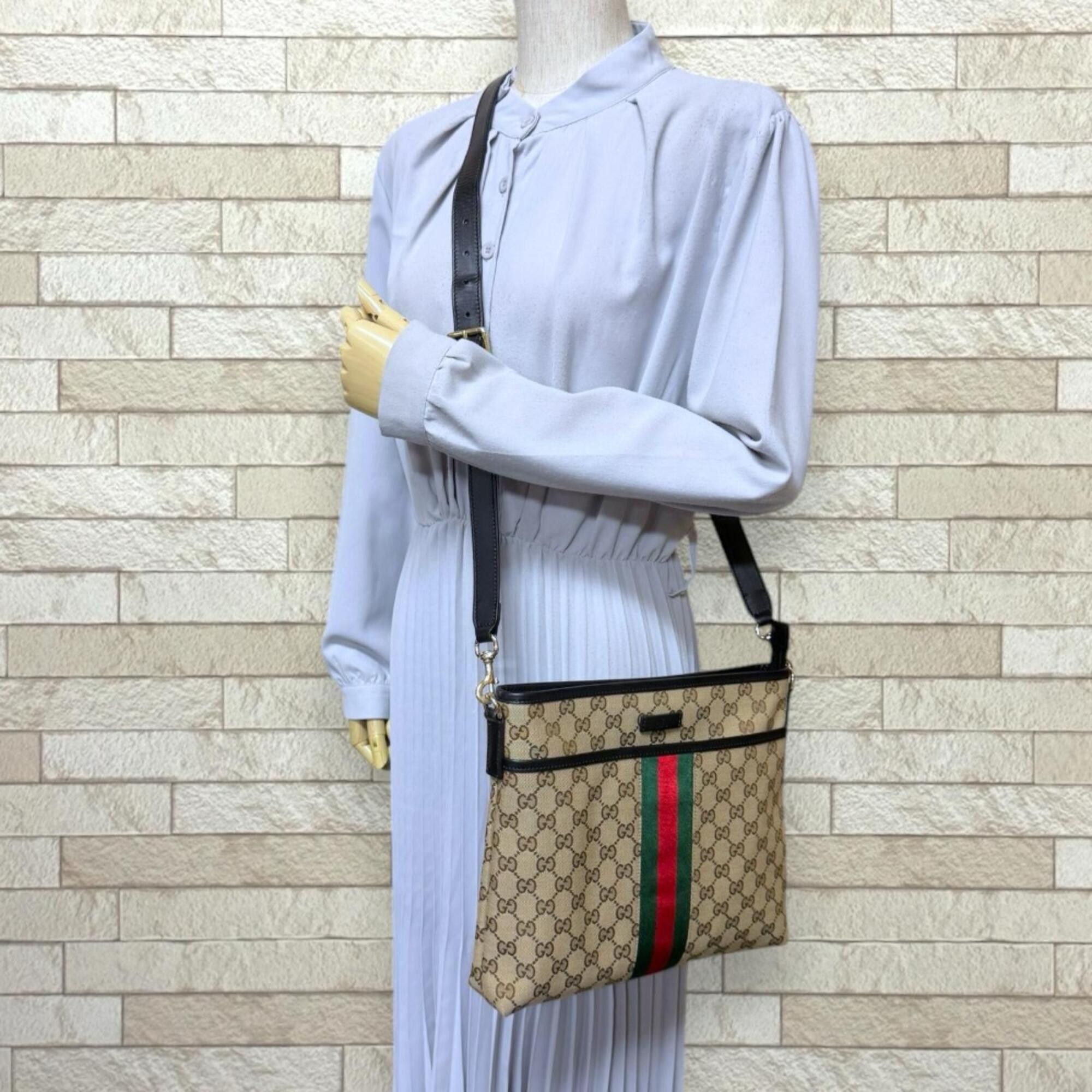 Gucci Gucci Sherry Shoulder Bag, GG Canvas 388926, Beige, Women's, GUCCI Size ONE SIZE - 2 Thumbnail
