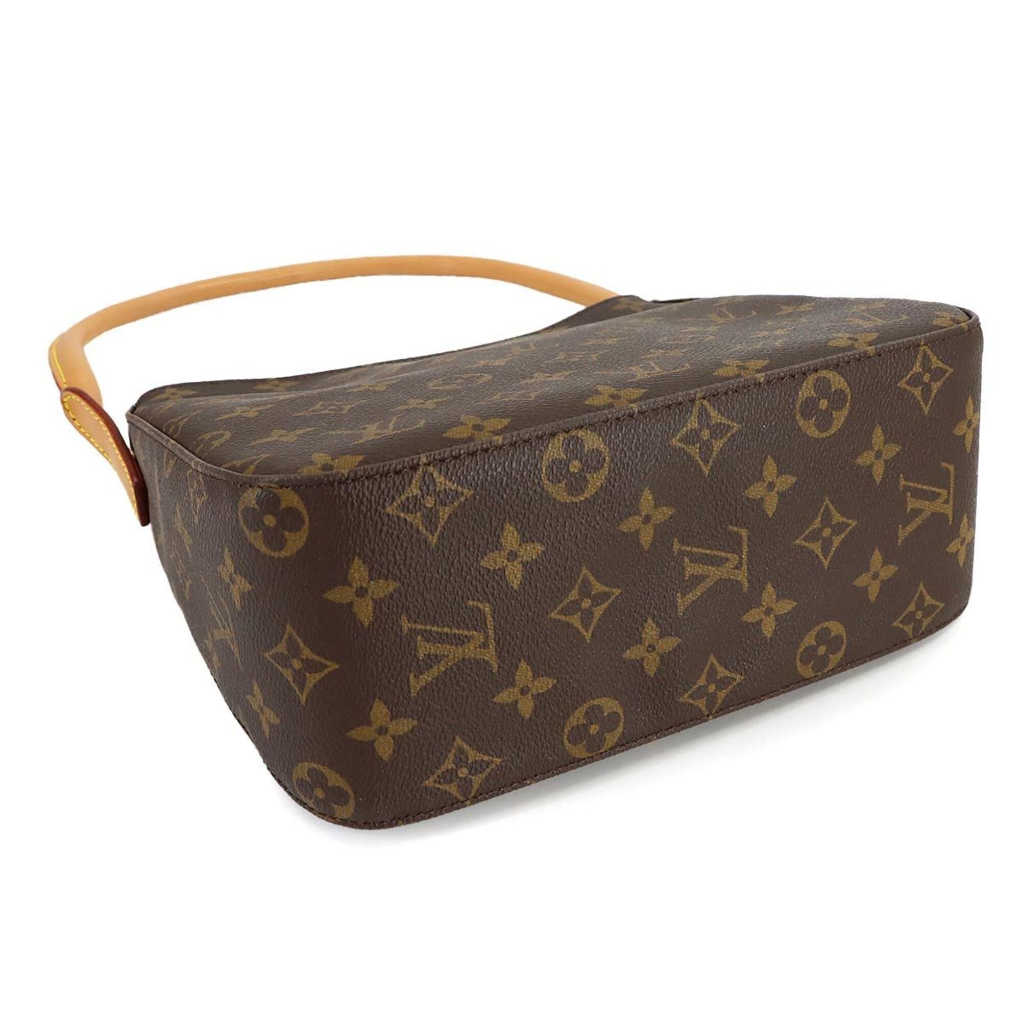 Louis Vuitton Louis Vuitton Monogram Looping MM Shoulder Handbag, Brown, M51146 Size ONE SIZE - 4 Thumbnail