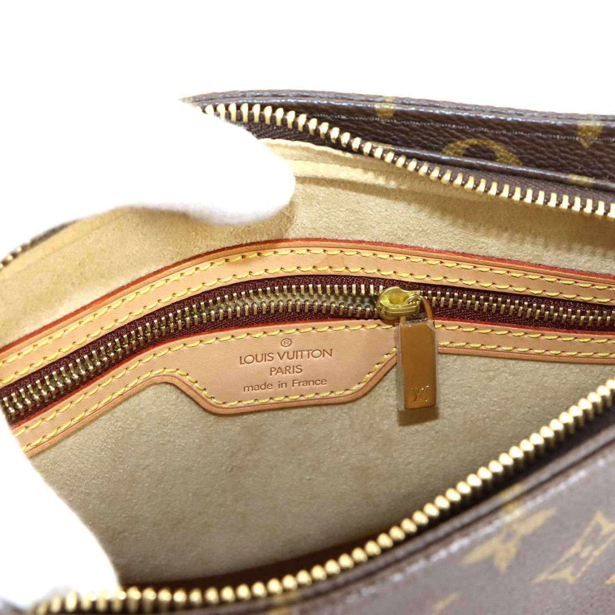 Louis Vuitton Louis Vuitton Monogram Looping MM Shoulder Handbag, Brown, M51146 Size ONE SIZE - 7 Thumbnail