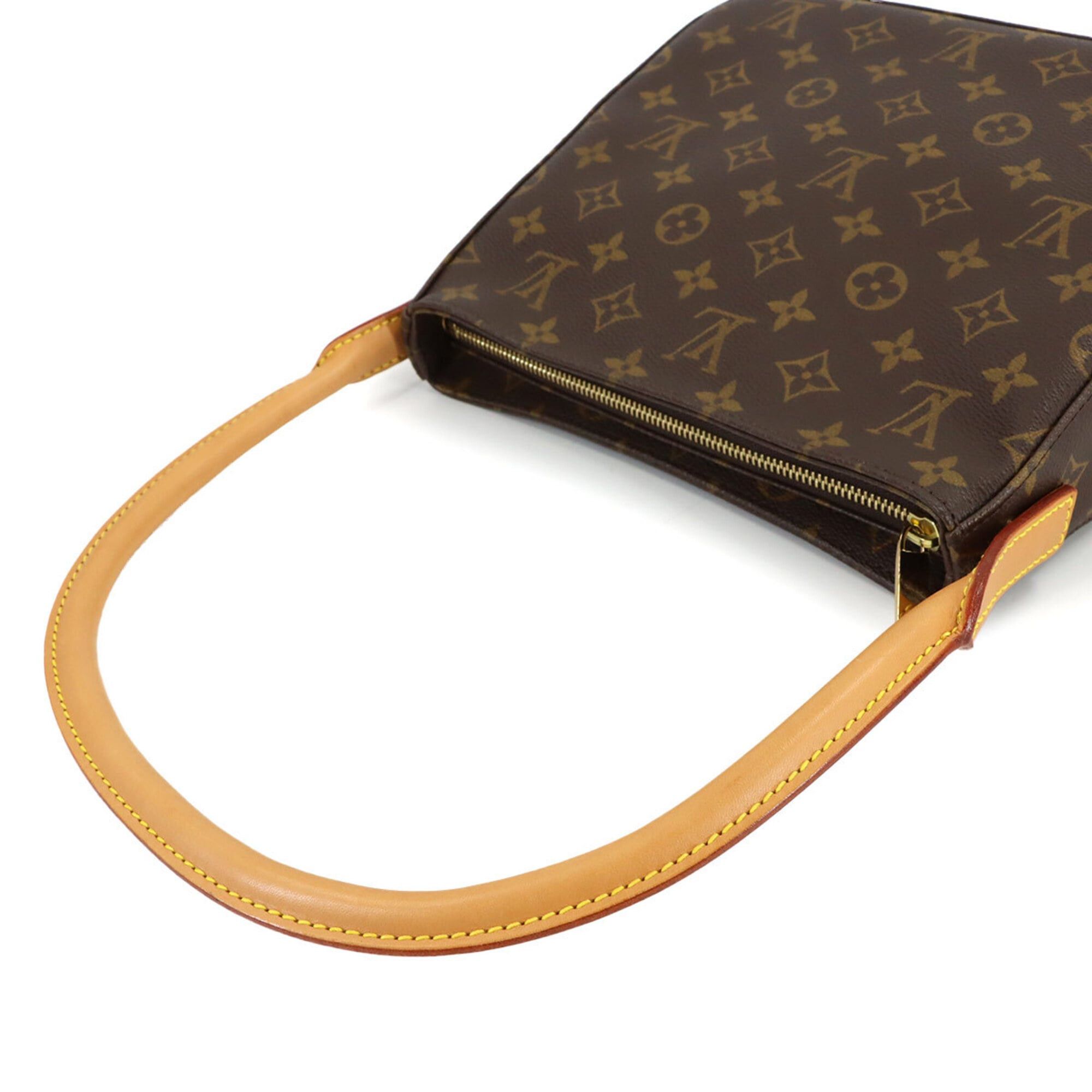 Louis Vuitton Louis Vuitton Monogram Looping MM Shoulder Handbag, Brown, M51146 Size ONE SIZE - 5 Thumbnail
