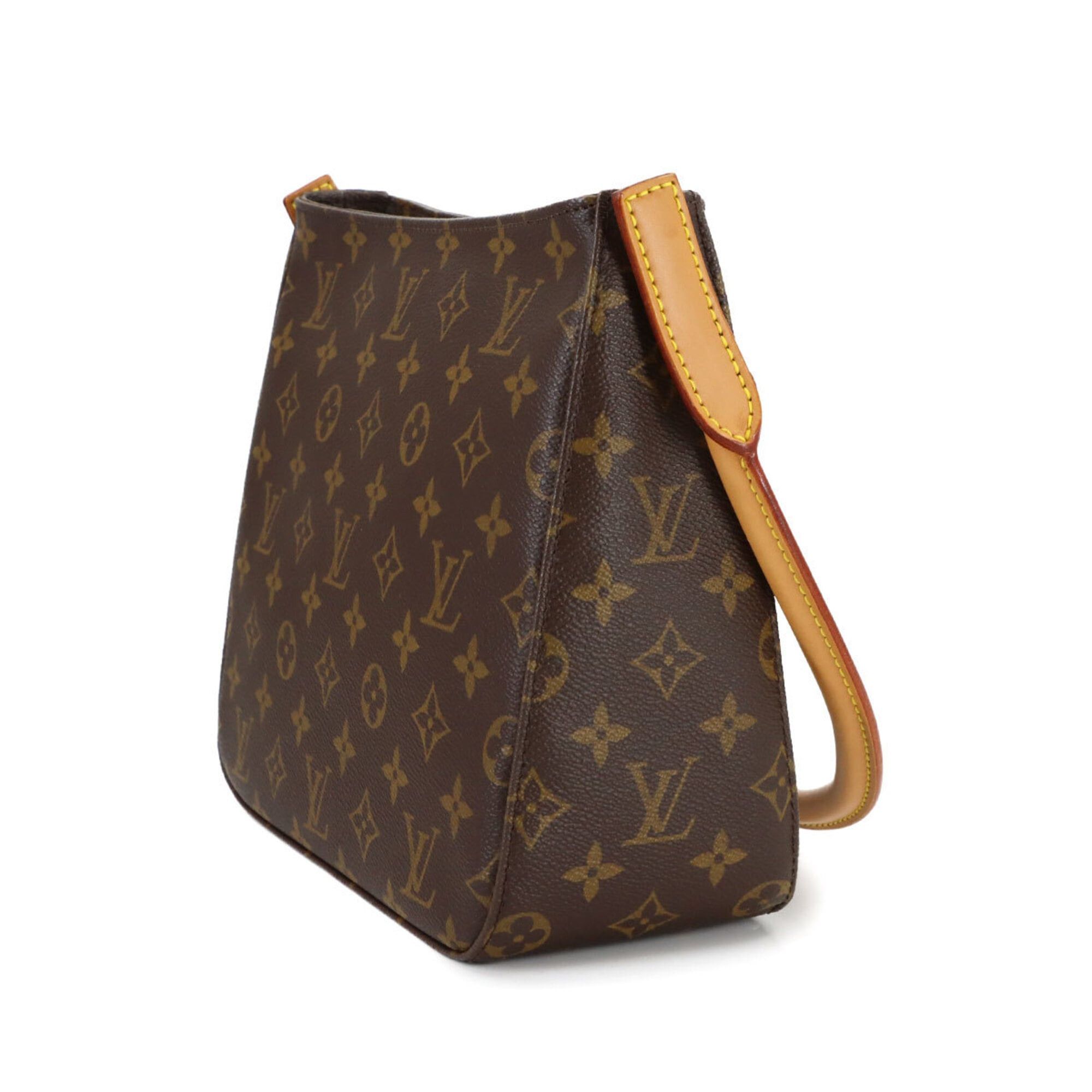 Louis Vuitton Louis Vuitton Monogram Looping MM Shoulder Handbag, Brown, M51146 Size ONE SIZE - 3 Thumbnail