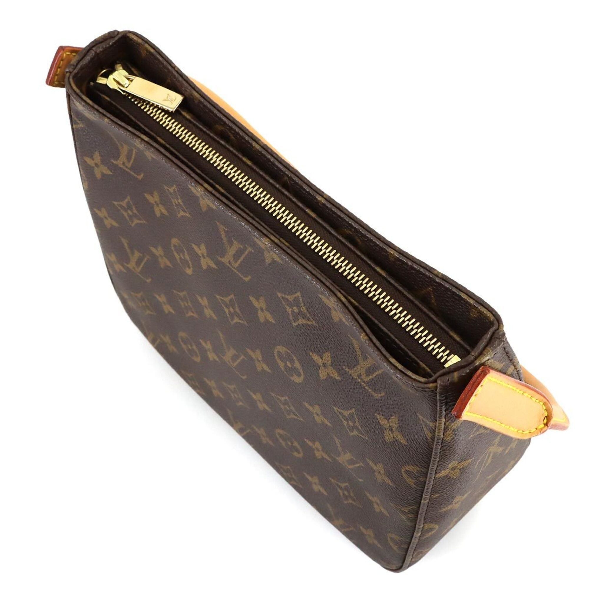 Louis Vuitton Louis Vuitton Monogram Looping MM Shoulder Handbag, Brown, M51146 Size ONE SIZE - 8 Thumbnail