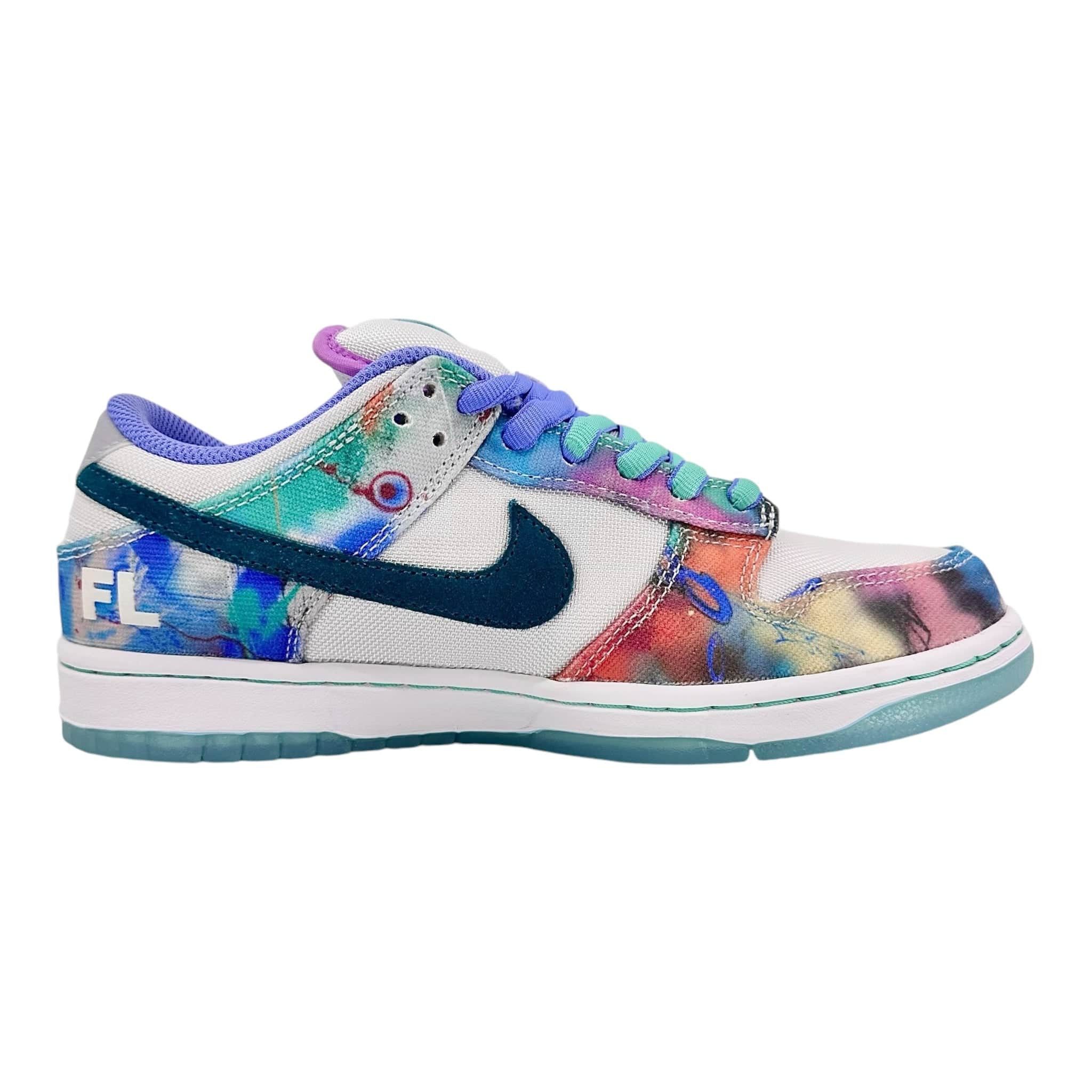 Nike SB Dunk Low Futura Laboratories Bleached Aqua Size US 12 / EU 45 - 4 Thumbnail