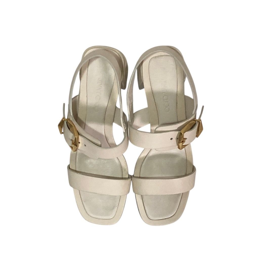 Jimmy Choo Jimmy Choo Jimmy Choo Leather Square Toe Strap Sandals Leather Shoes DUTY FREE for USA Size ONE SIZE - 5 Thumbnail