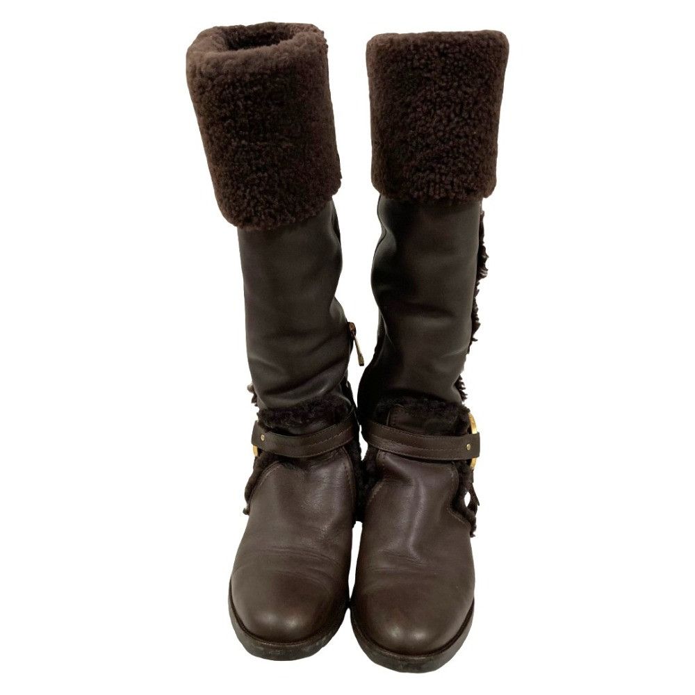 Bally Bally Bally Leather Long Boots Leather Shoes DUTY FREE for USA Size ONE SIZE - 3 Thumbnail