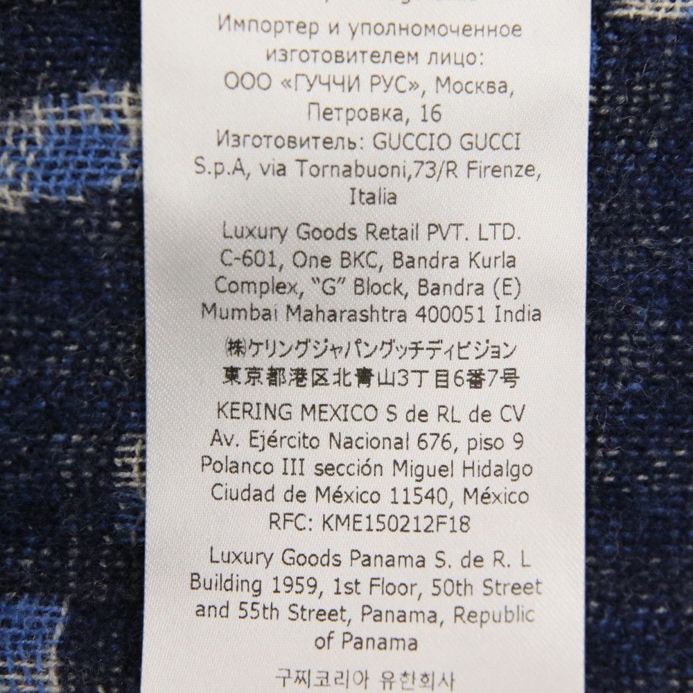 Gucci Gucci Gucci Jumbo GG Wool Check Shirt Textile Dress Shirt 770438 DUTY FREE for USA Size ONE SIZE - 14 Thumbnail