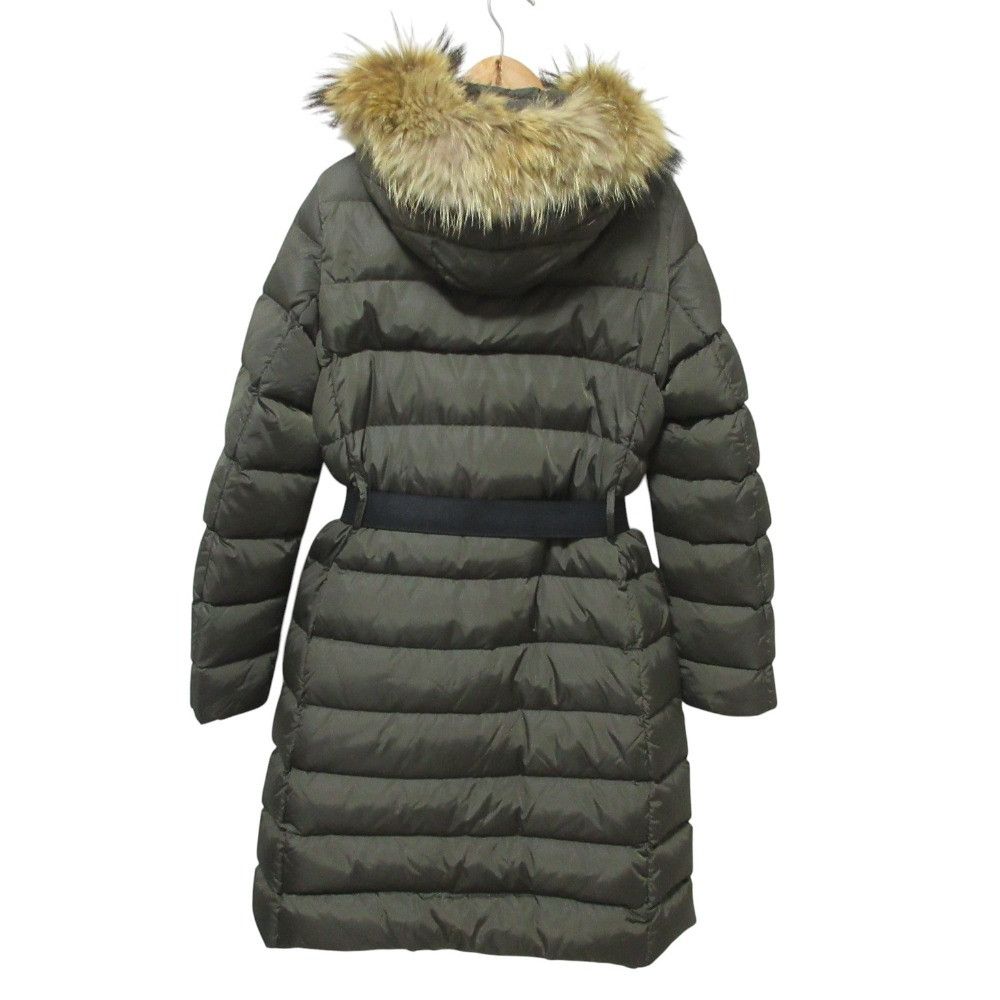 Moncler Moncler Moncler Genevrier Racoon Fur Hooded Down Coat Textile Outerwear DUTY FREE for USA Size ONE SIZE - 2 Thumbnail