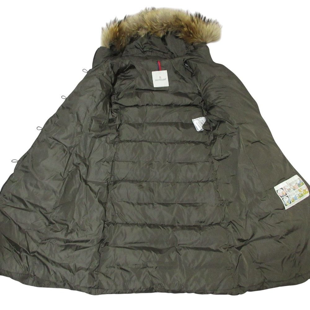 Moncler Moncler Moncler Genevrier Racoon Fur Hooded Down Coat Textile Outerwear DUTY FREE for USA Size ONE SIZE - 7 Thumbnail