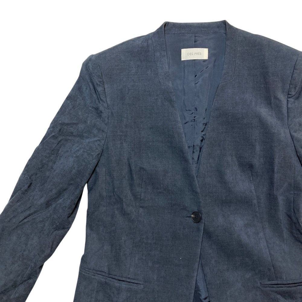 Other Other DES PRES Cotton Rayon Velvet Collarless Jacket Textile Outerwear 22-07-34-07205 DUTY FREE for USA Size ONE SIZE - 3 Thumbnail