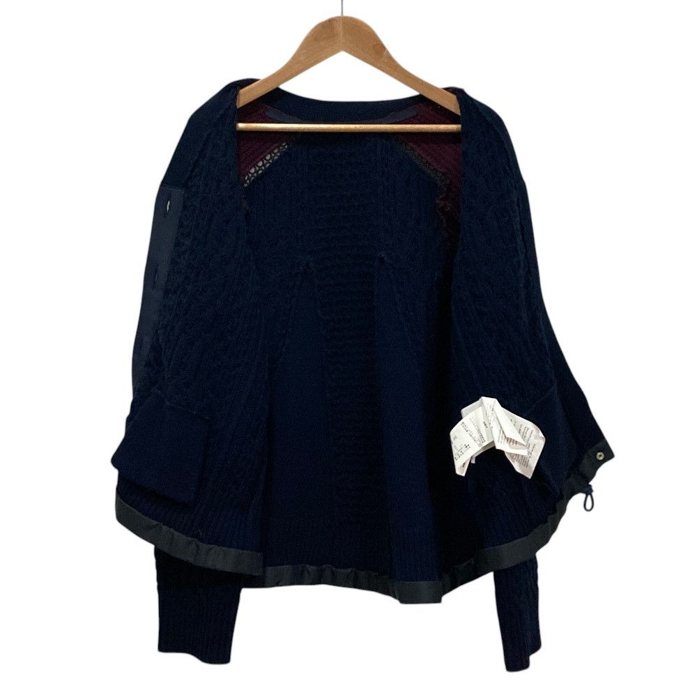 Sacai Sacai Sacai Docking Knit Cardigan Textile Tops 16-02784 DUTY FREE for USA Size ONE SIZE - 4 Thumbnail