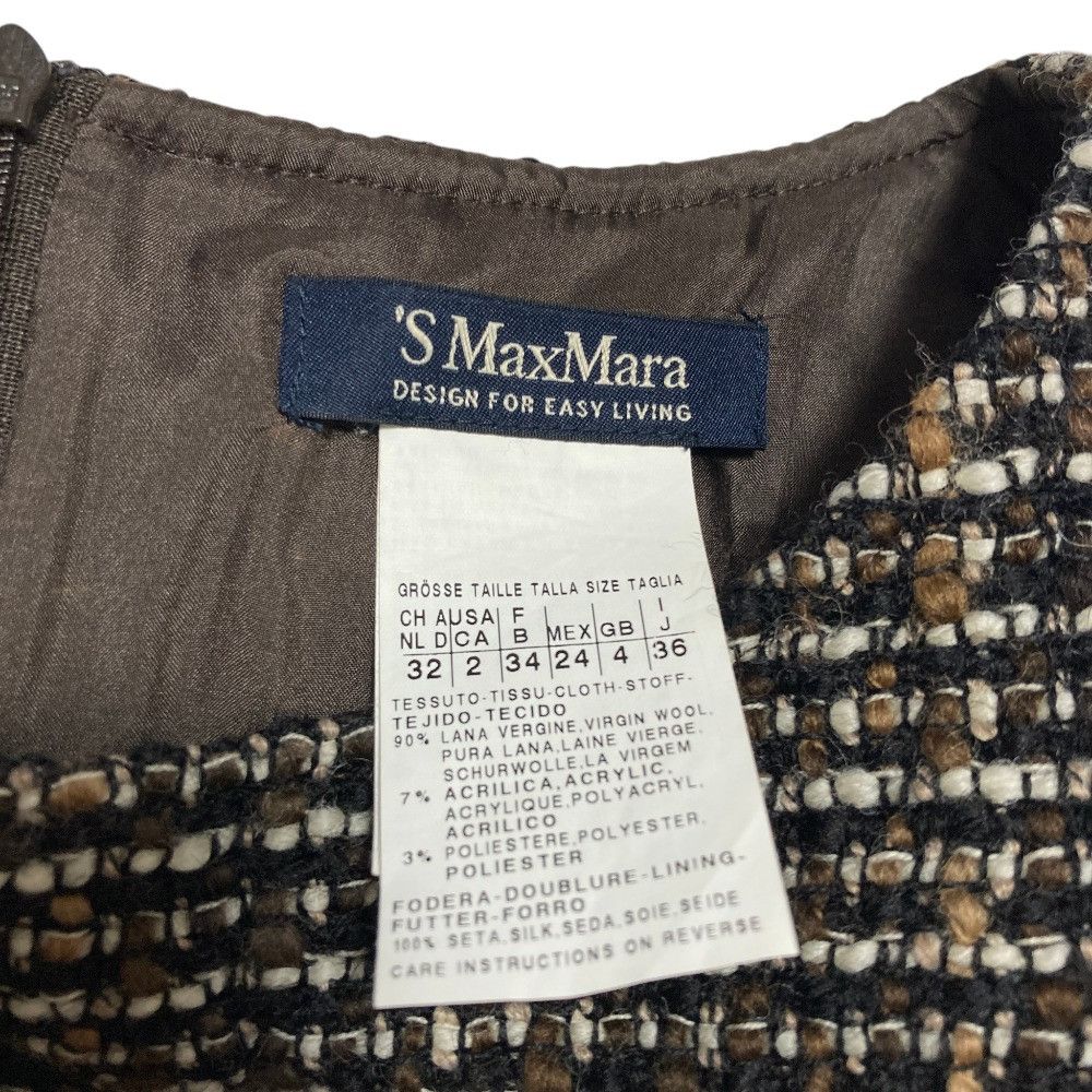 Max Mara Max Mara S Max Mara Sleeveless Tweed Dress Textile Dresses DUTY FREE for USA Size ONE SIZE - 5 Thumbnail