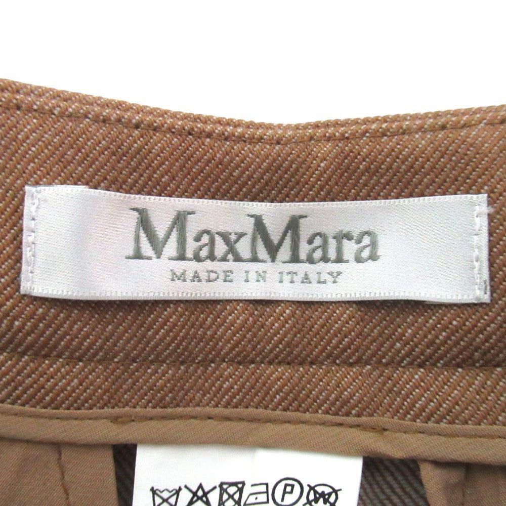 Max Mara Max Mara Max Mara Virgin Wool Cropped Wide Slacks Textile Bottoms DUTY FREE for USA Size ONE SIZE - 7 Thumbnail