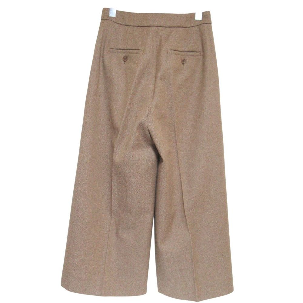 Max Mara Max Mara Max Mara Virgin Wool Cropped Wide Slacks Textile Bottoms DUTY FREE for USA Size ONE SIZE - 2 Thumbnail