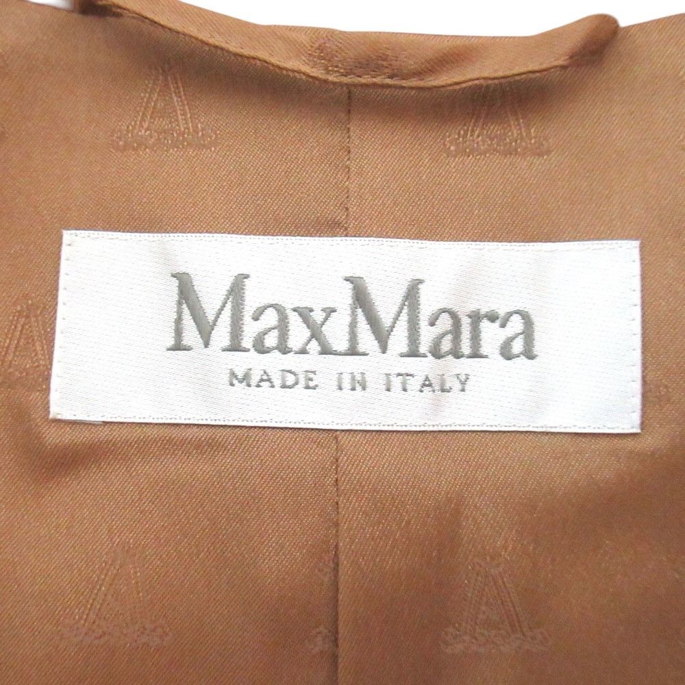Max Mara Max Mara Max Mara Camel Double Breasted Tailored Jacket Textile Outerwear DUTY FREE for USA Size ONE SIZE - 7 Thumbnail