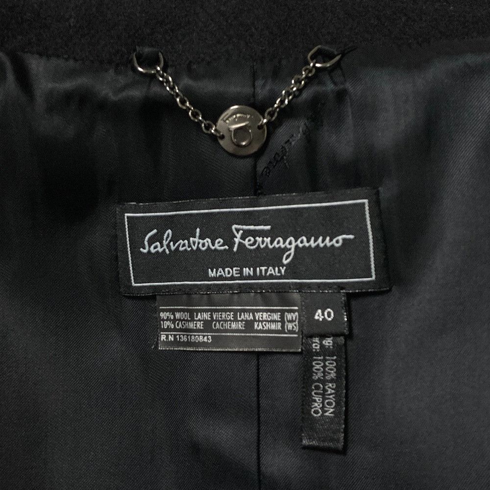 Salvatore Ferragamo Salvatore Ferragamo Salvatore Ferragamo Wool Cashmere Coat Textile Outerwear DUTY FREE for USA Size ONE SIZE - 8 Thumbnail