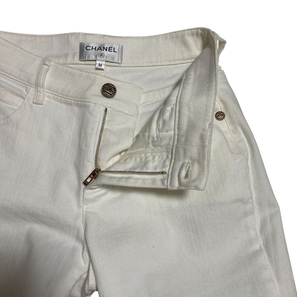 Chanel Chanel Chanel Denim Pants Textile Jeans P60583 DUTY FREE for USA Size ONE SIZE - 3 Thumbnail
