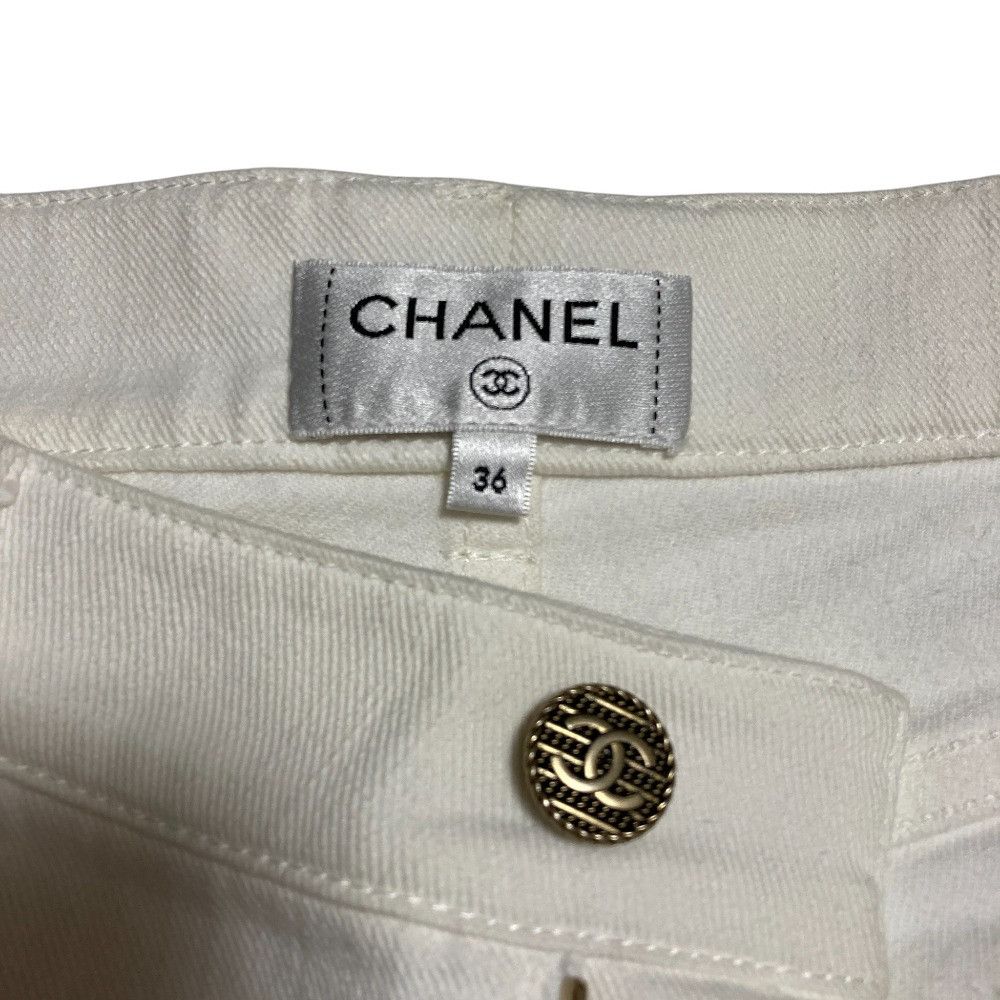 Chanel Chanel Chanel Denim Pants Textile Jeans P60583 DUTY FREE for USA Size ONE SIZE - 4 Thumbnail
