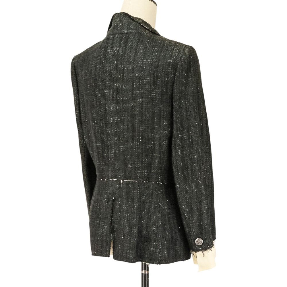 Chanel Chanel Chanel Silk Tweed Jacket Textile Outerwear P31130 DUTY FREE for USA Size ONE SIZE - 5 Thumbnail
