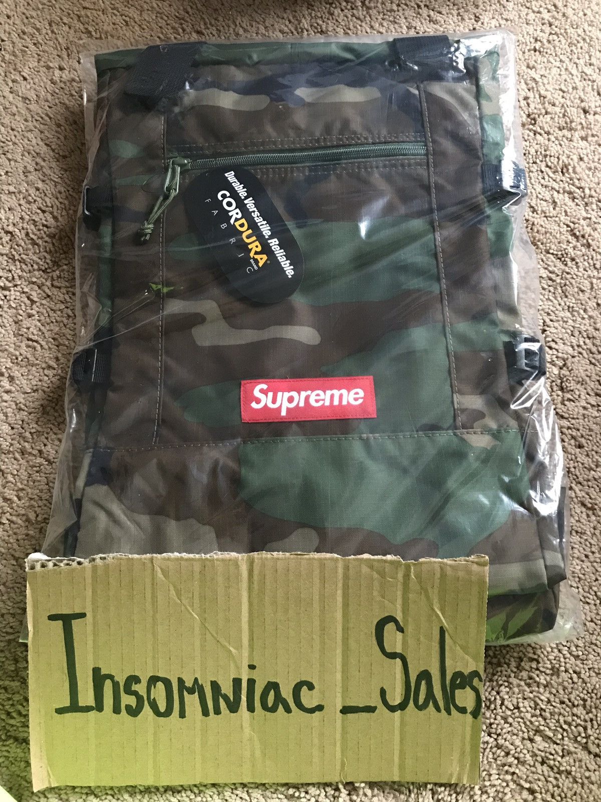 Supreme Supreme Tote Backpack Woodland Camo | Grailed