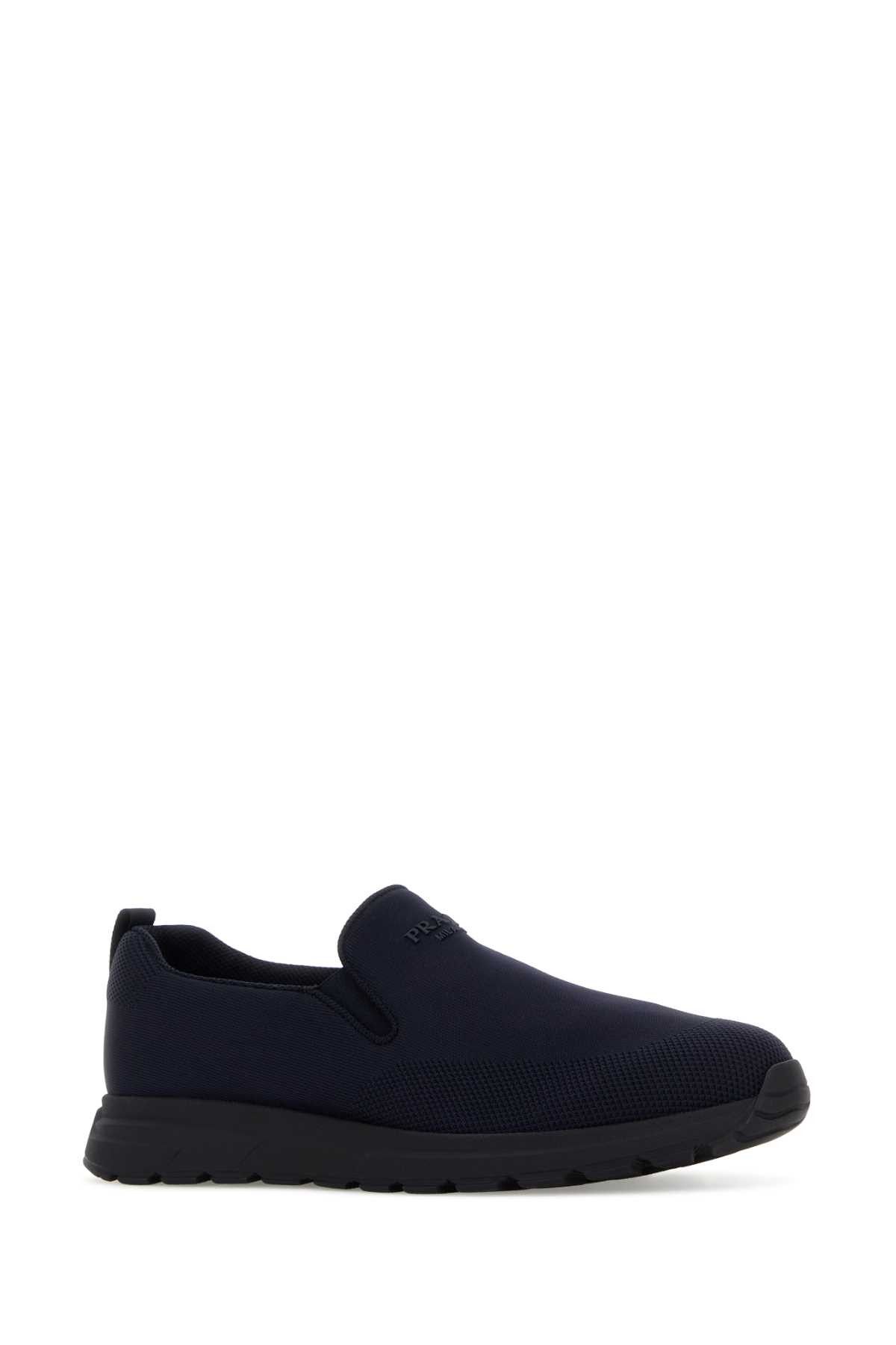 Prada Dark Blue Jersey Slip Ons Size US 9 / EU 42 - 2 Thumbnail