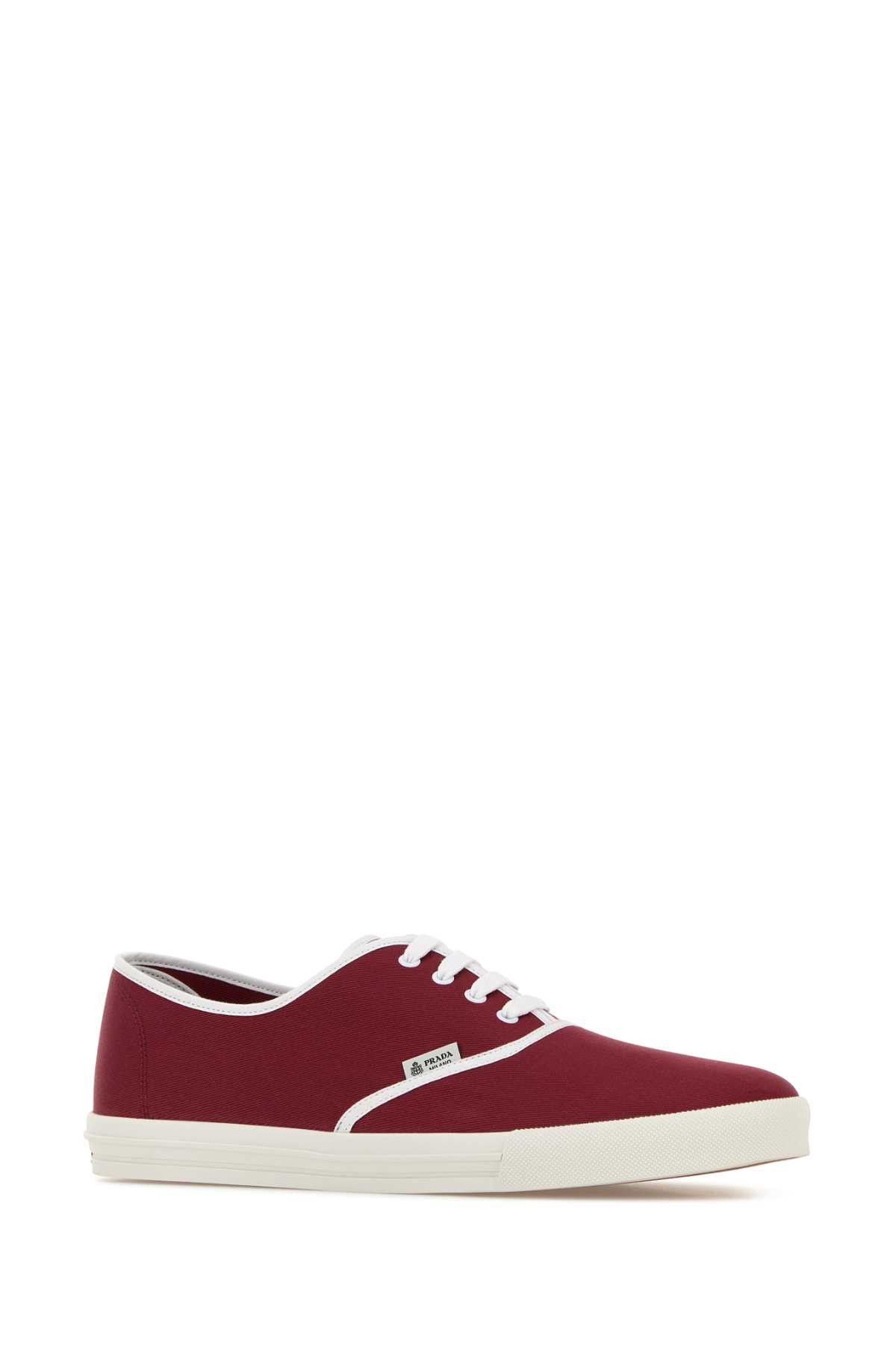 Prada Tiziano Red Canvas Sneakers Size US 8.5 / EU 41-42 - 2 Thumbnail