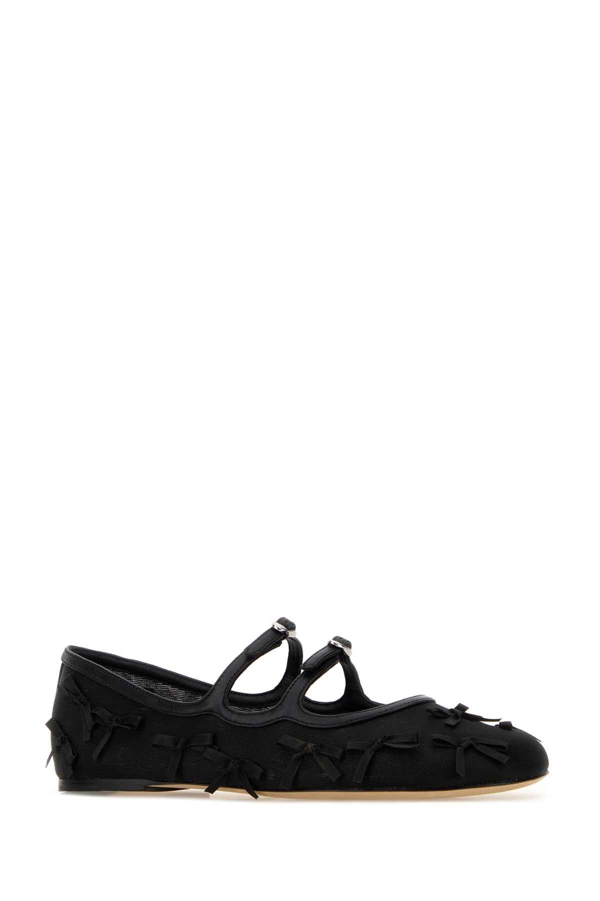 Marc Jacobs Black Mesh Kiki Ballerinas Size US 8 / IT 38 - 2 Thumbnail