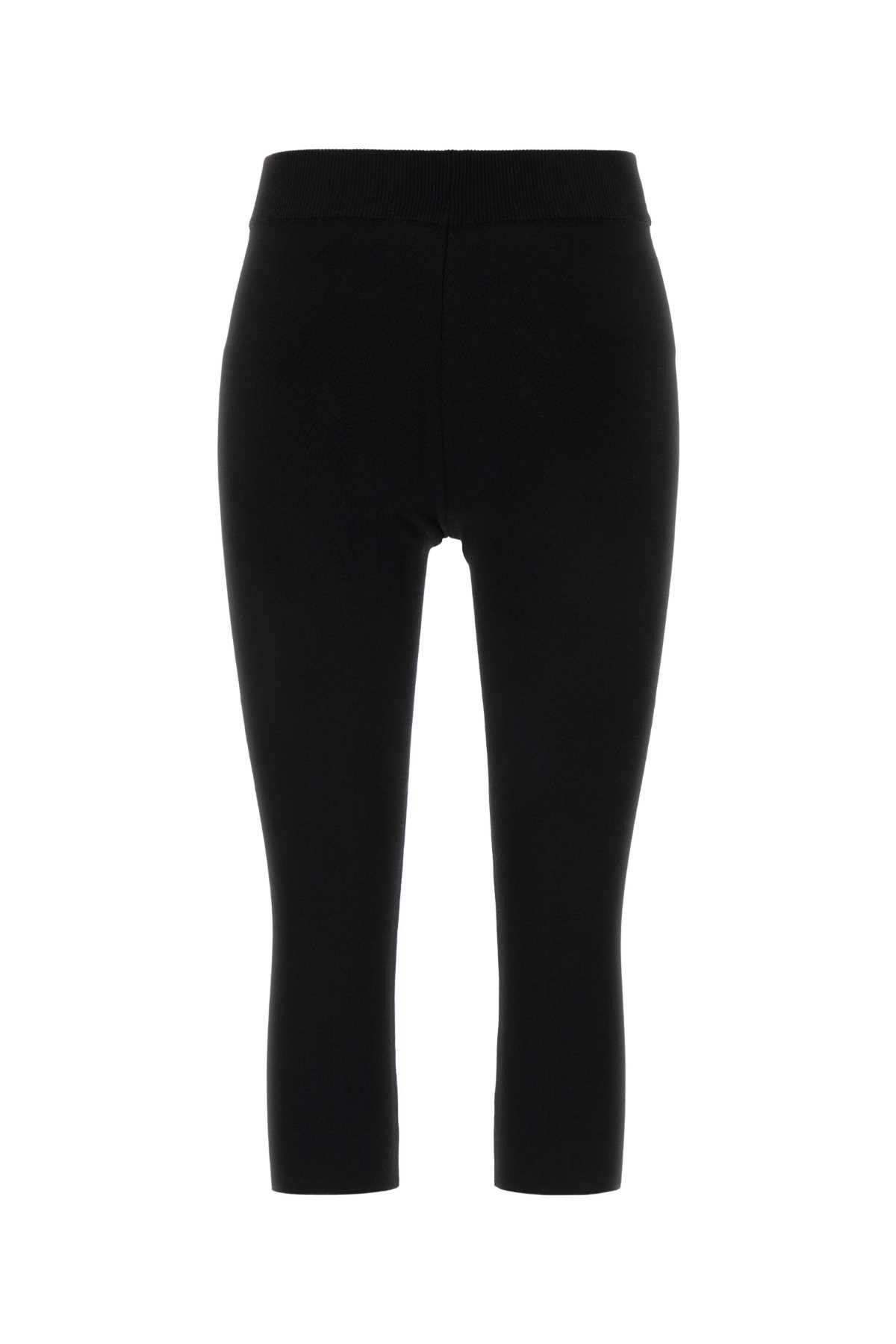Magda Butrym Black Knit Leggings Size 27" / US 4 / IT 40 - 2 Thumbnail