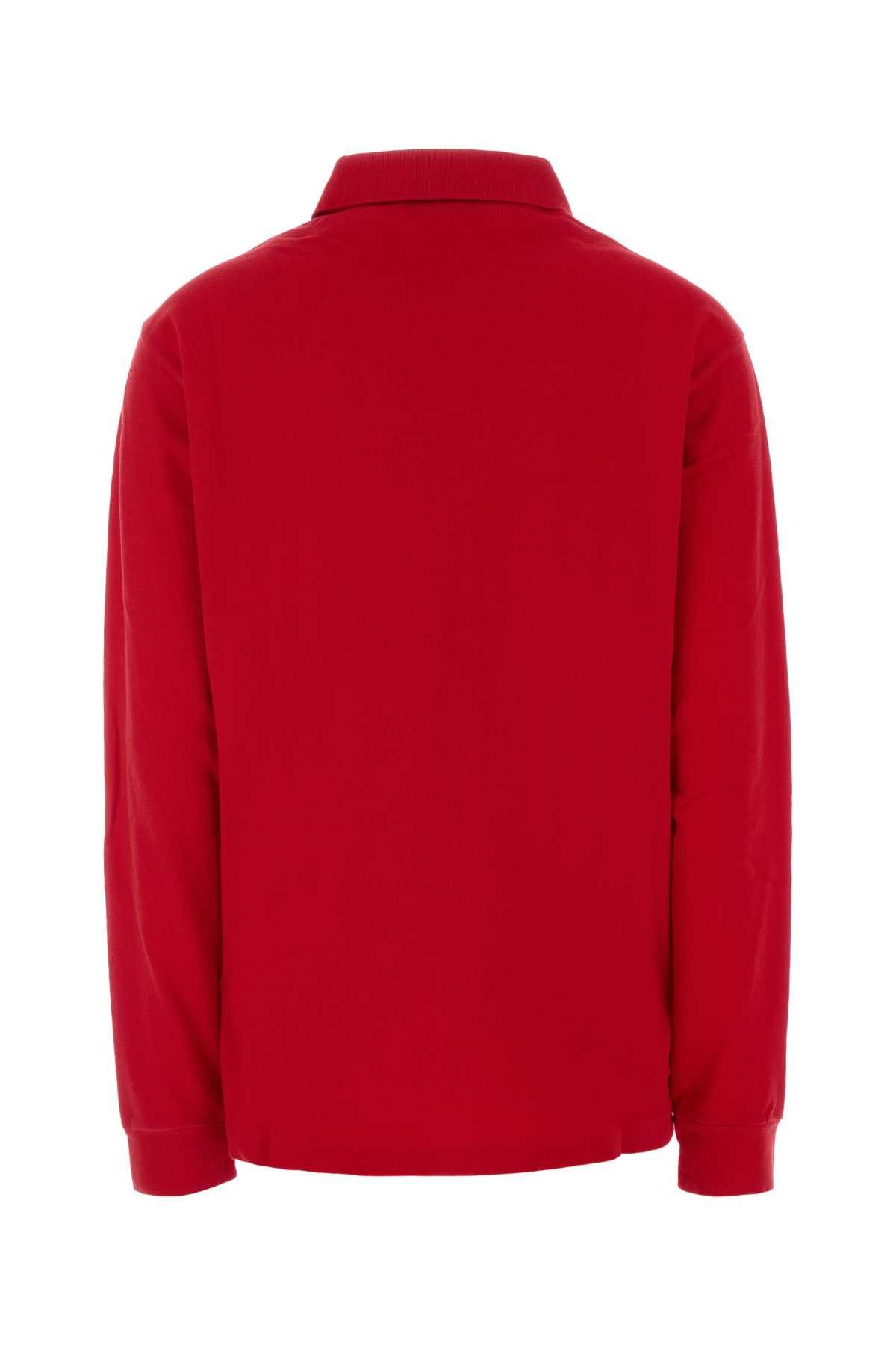 Prada Red Piquet Polo Shirt Size S / US 4 / IT 40 - 2 Thumbnail