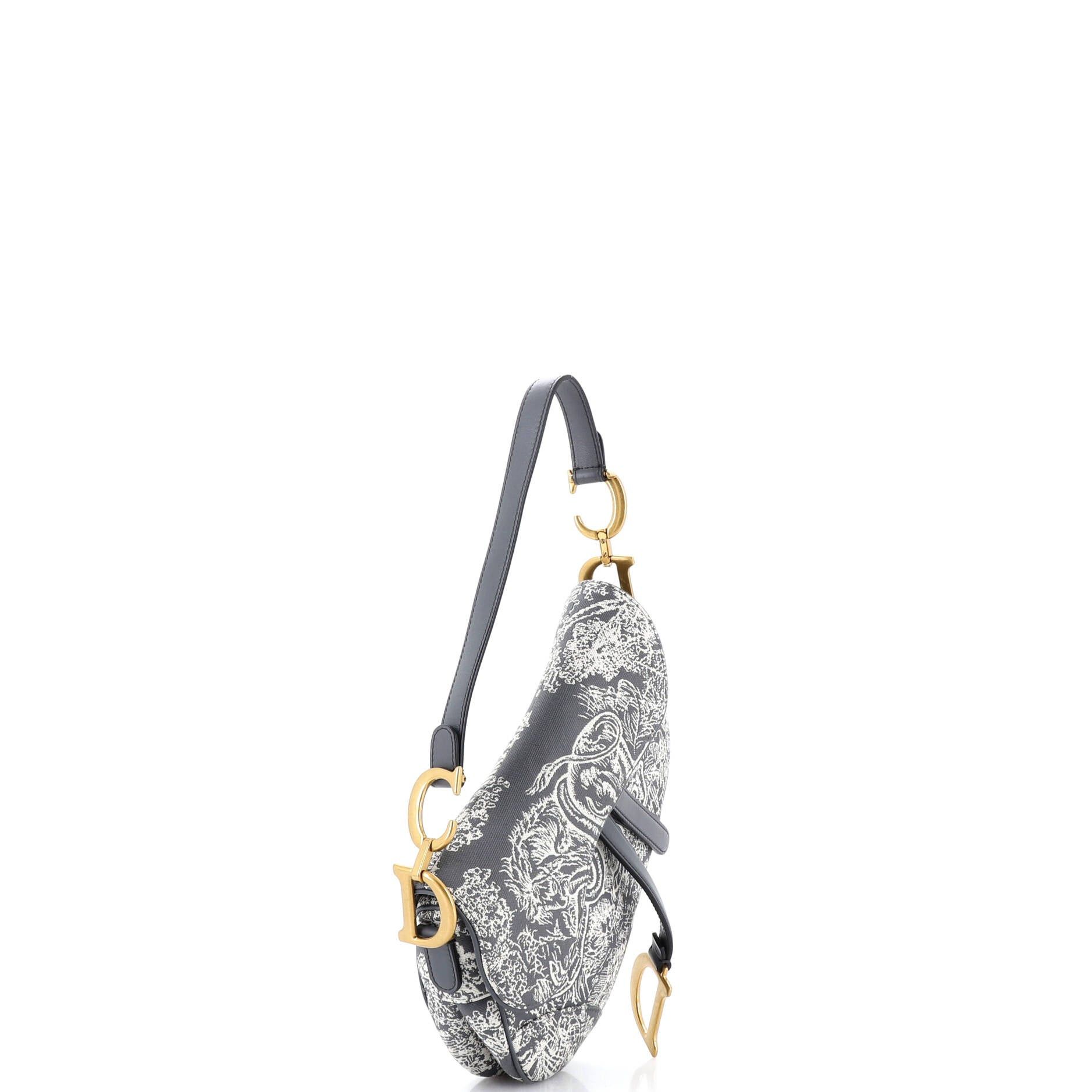 Dior Toile De Jouy Saddle Bag Size ONE SIZE - 2 Thumbnail