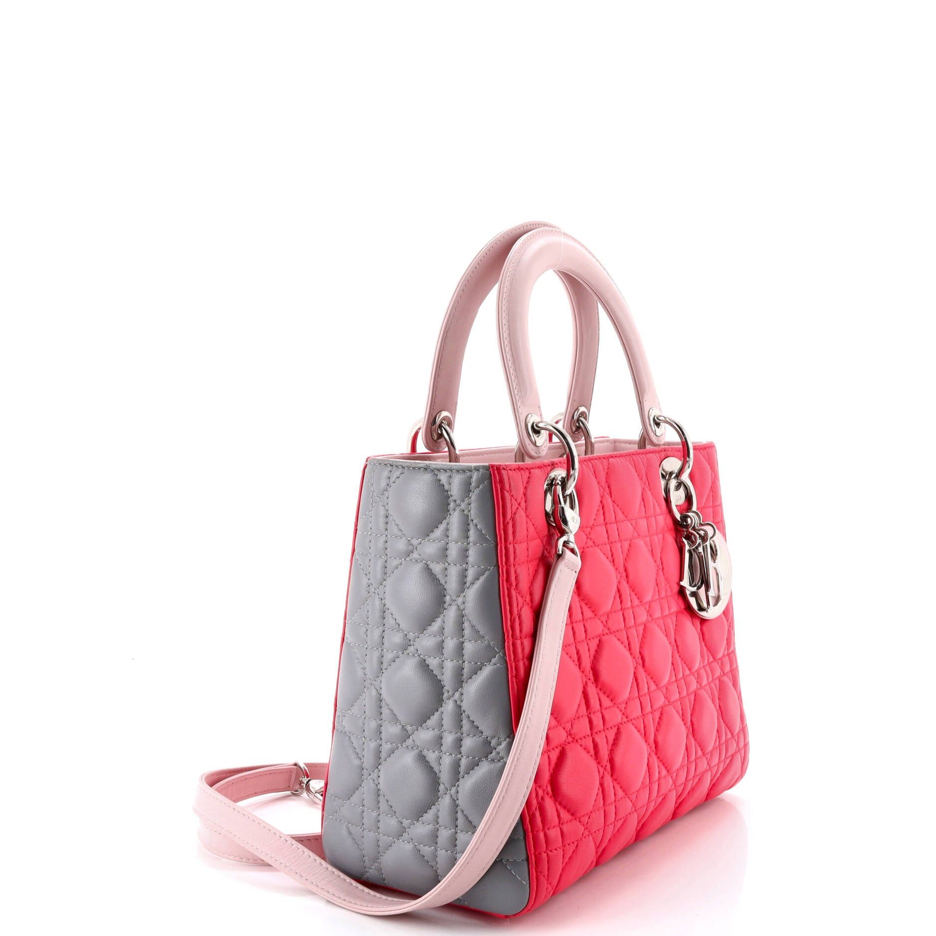 Dior Tricolor Lady Dior Bag Size ONE SIZE - 2 Thumbnail