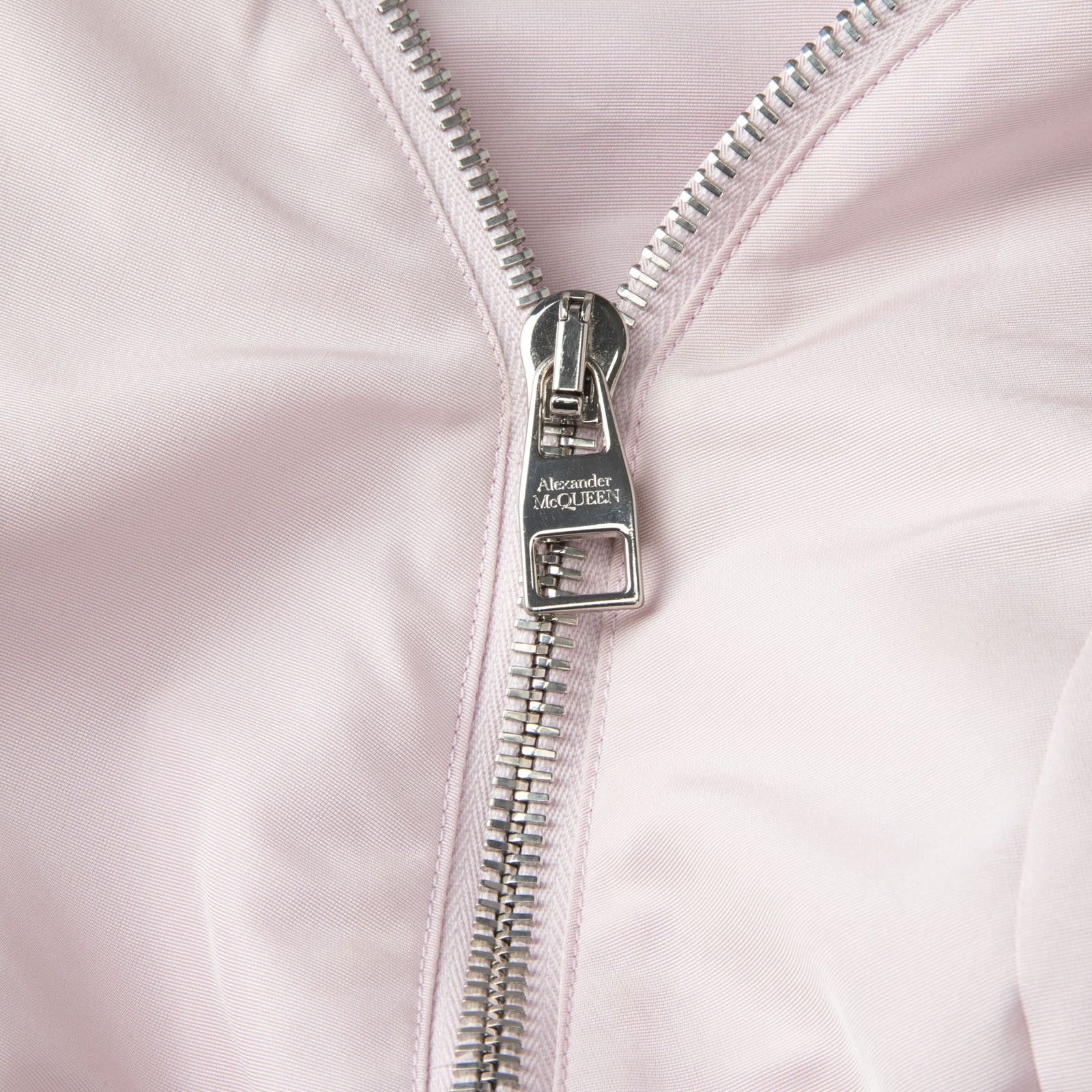 Alexander McQueen Pink Puff-Sleeve Pleated Faille Midi Dress Size XS / US 0-2 / IT 36-38 - 3 Thumbnail