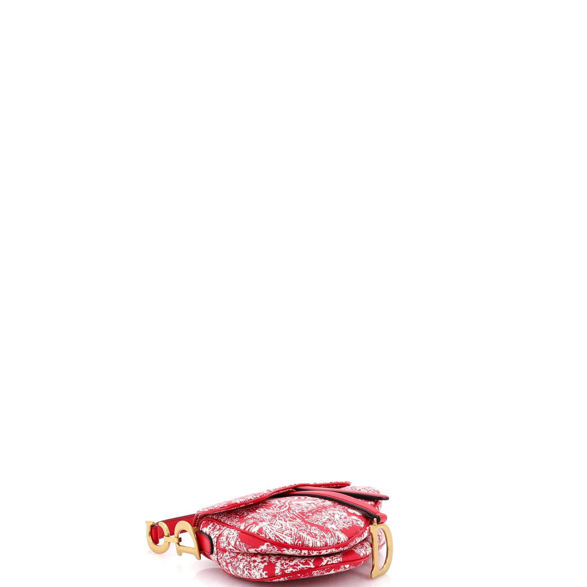 Dior Toile De Jouy Saddle Bag Size ONE SIZE - 4 Thumbnail