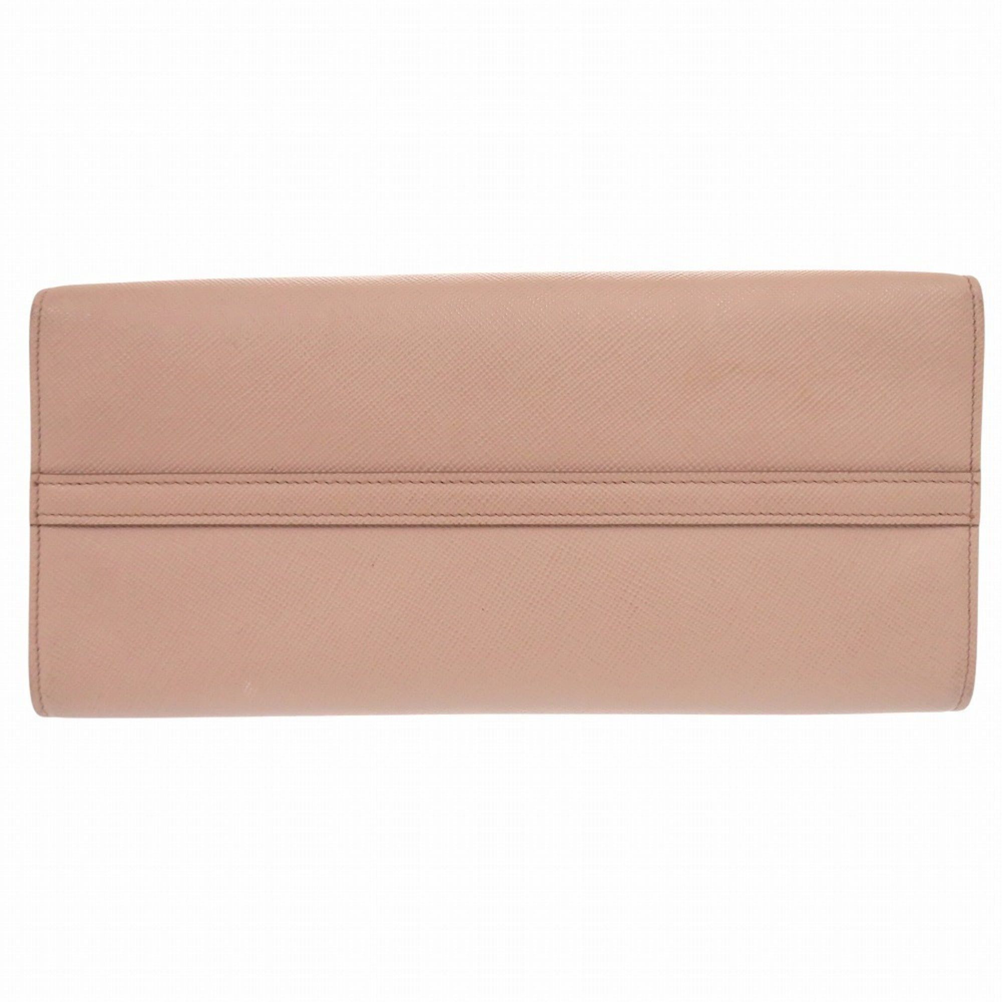 Prada Excellent condition Prada Monochrome 1BA155 Saffiano Leather Pink Beige 2-Way Handbag 1277PRADA Size ONE SIZE - 3 Thumbnail