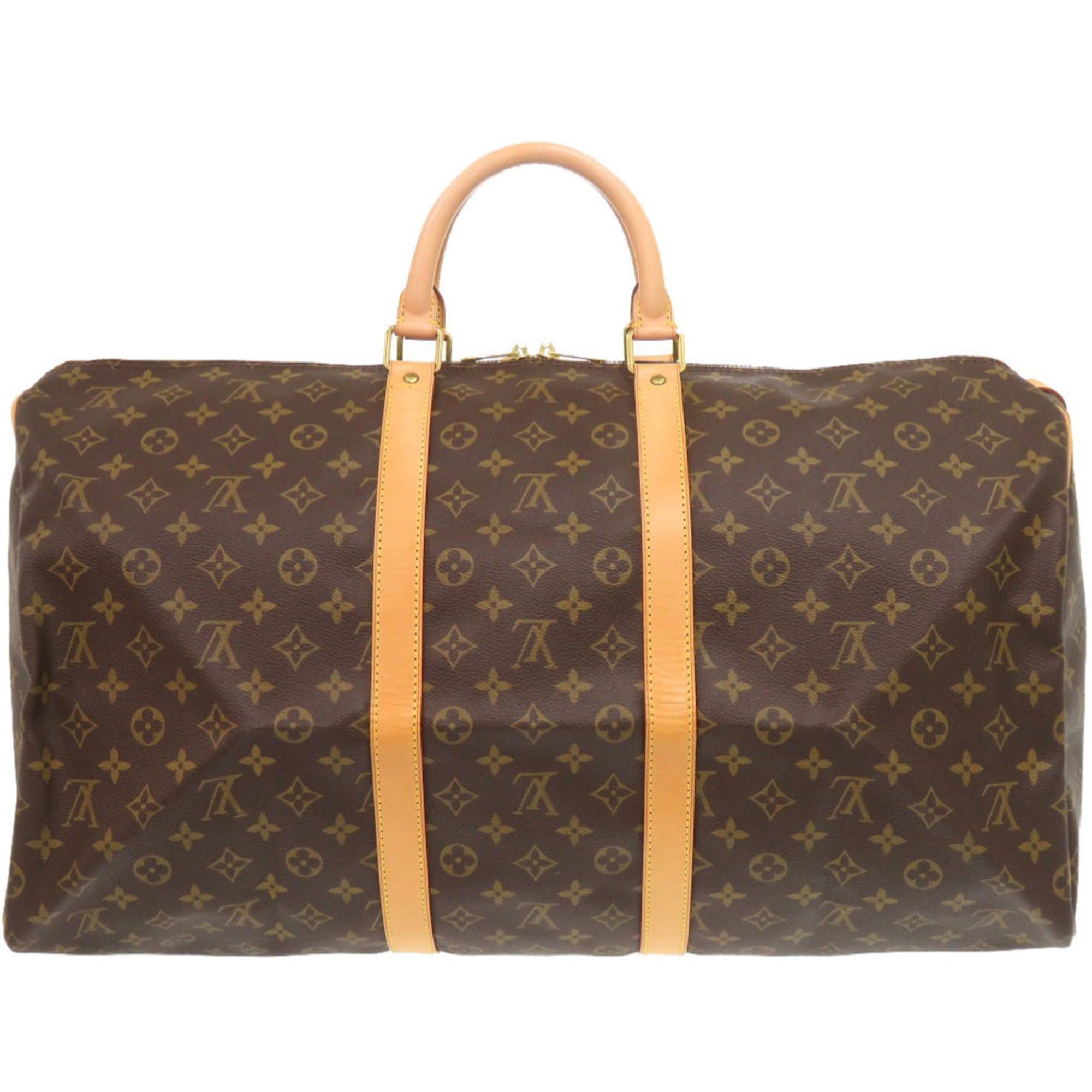 Louis Vuitton Excellent condition Louis Vuitton Keepall 55 Monogram M41424 Boston bag, canvas, brown, LV 0998, LOUIS VUITTON, men's. Size ONE SIZE - 2 Thumbnail