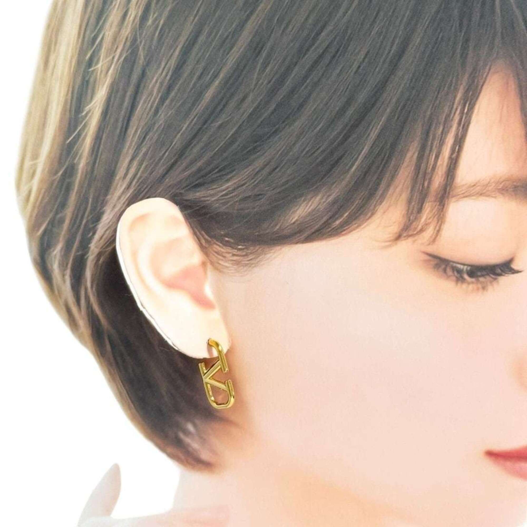 Valentino Valentino Women's V Logo Signature Earrings - Crystal Ball Size ONE SIZE - 10 Thumbnail