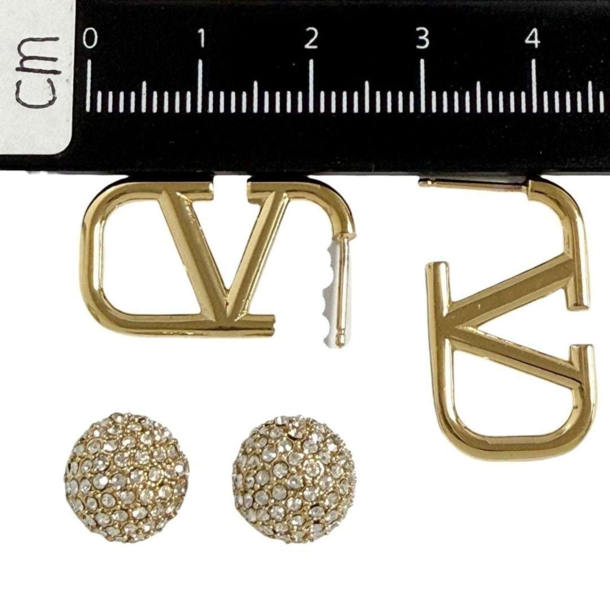 Valentino Valentino Women's V Logo Signature Earrings - Crystal Ball Size ONE SIZE - 9 Thumbnail